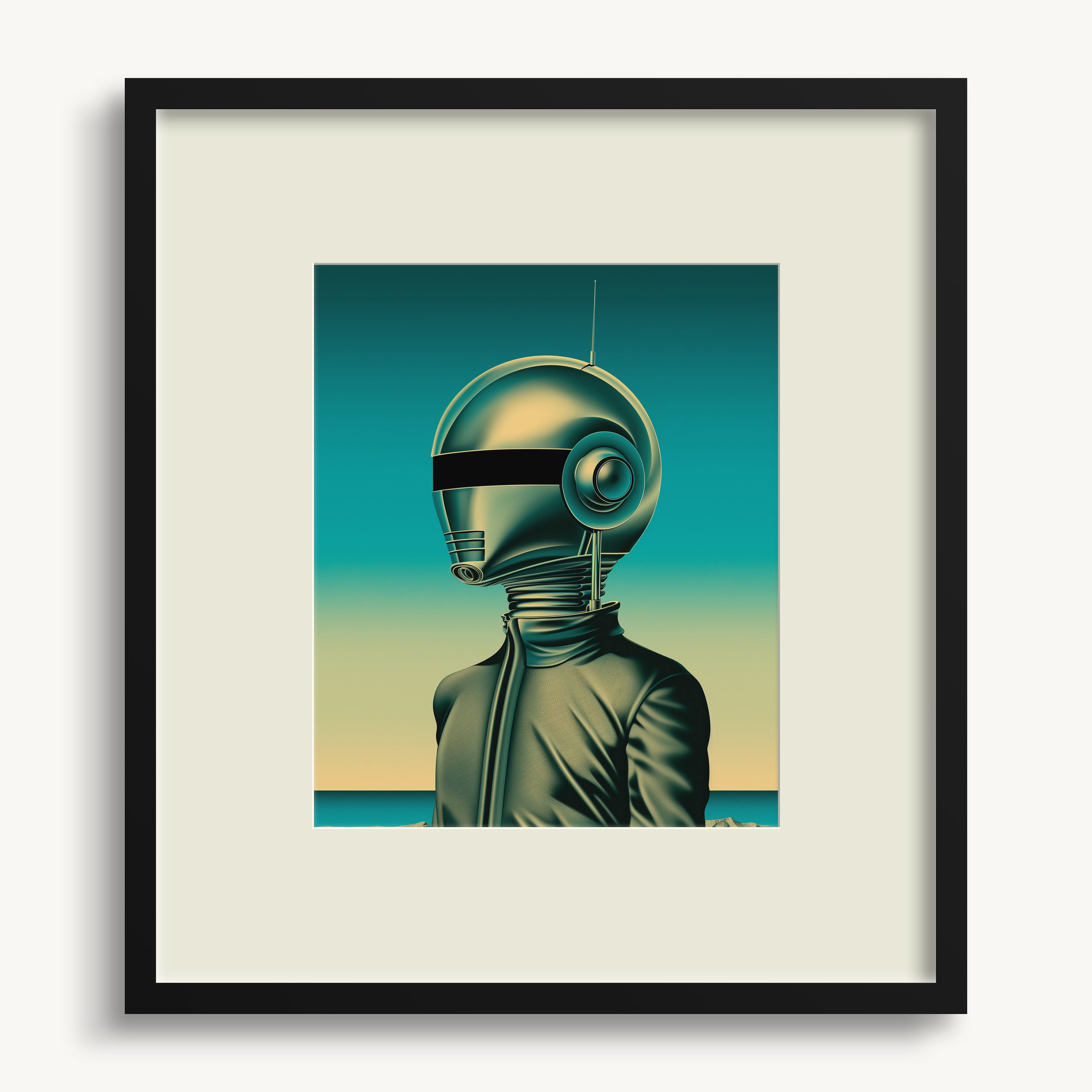 Robotic in Green WALL ART