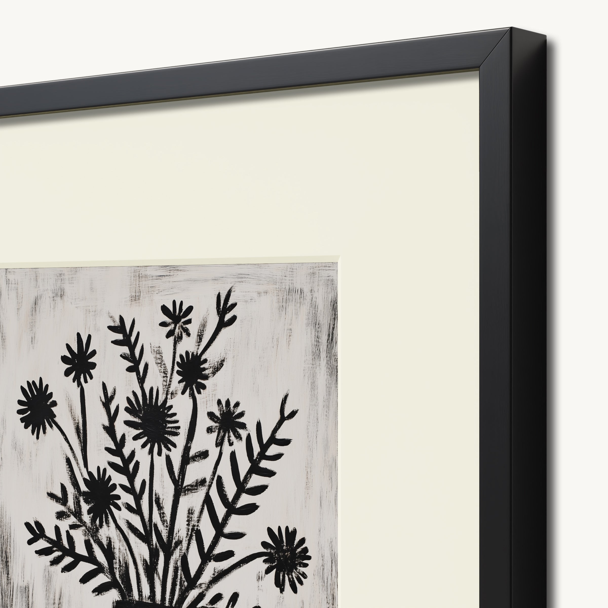 Bouquet in Black Vase WALL ART