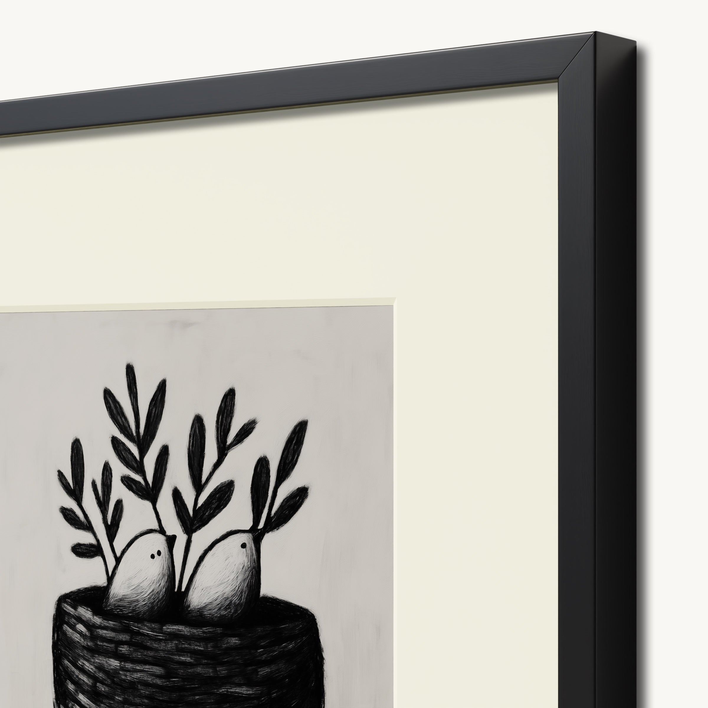 Basket with Plants WALL ART