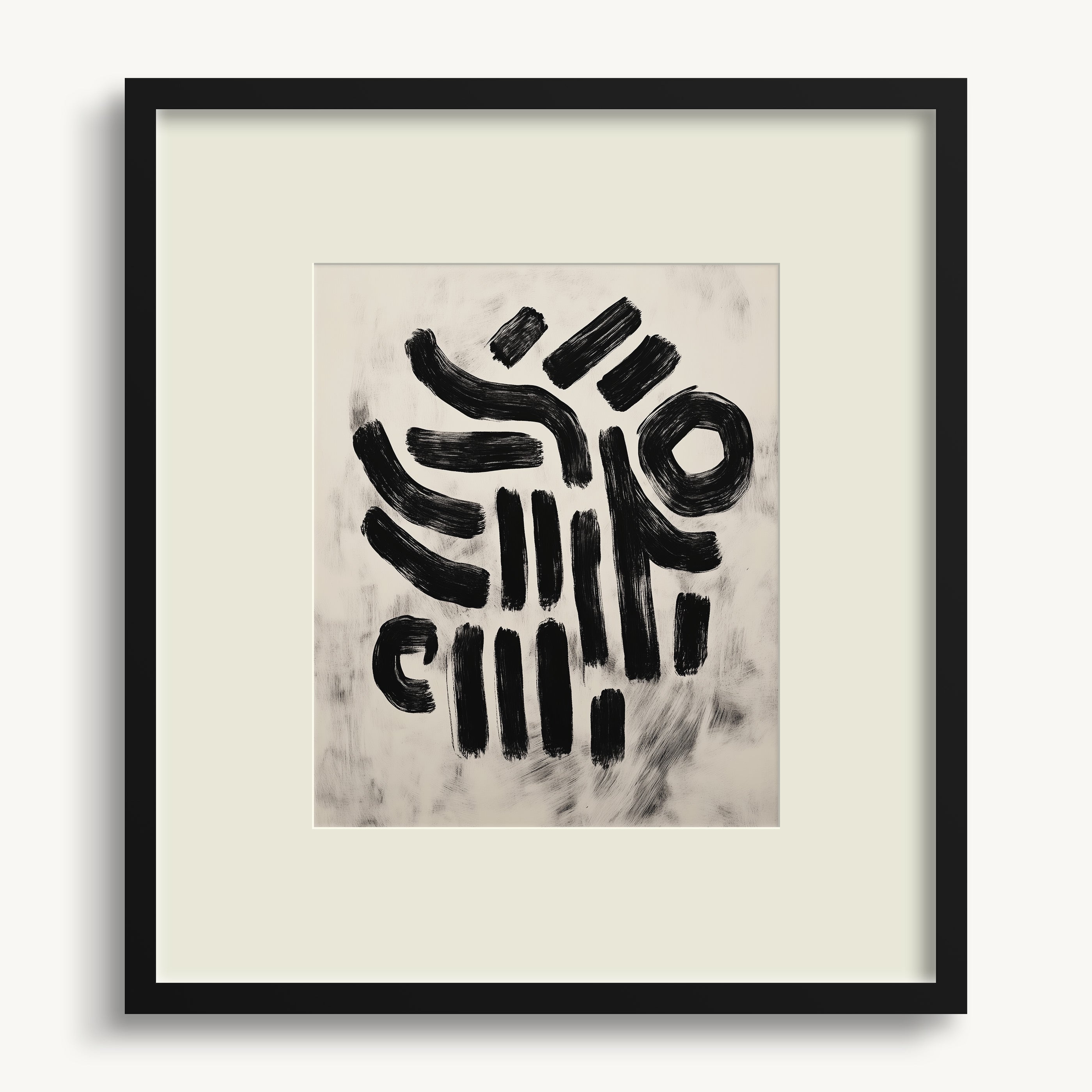 Abstract Black Strokes WALL ART