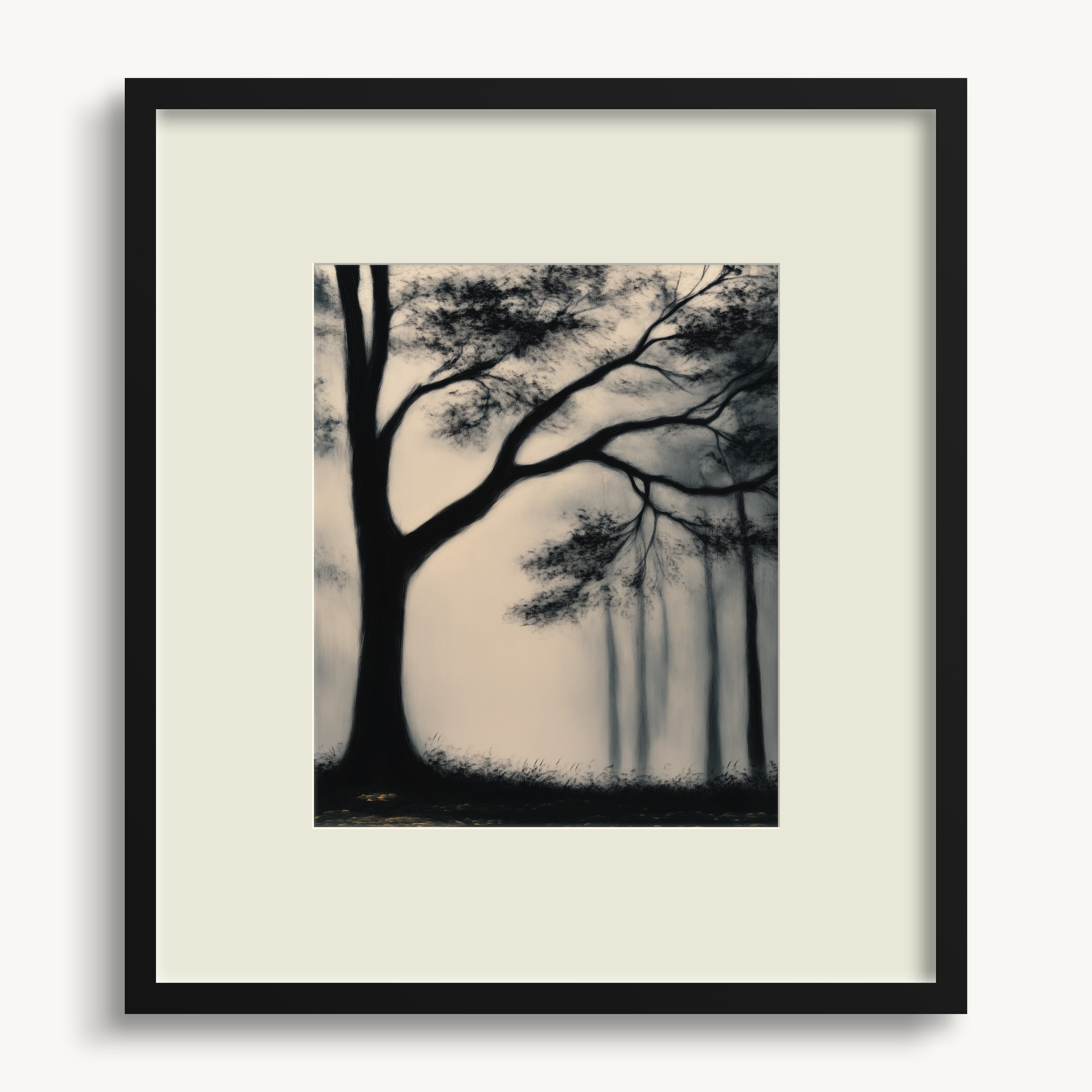 Misty Tree Silhouette WALL ART