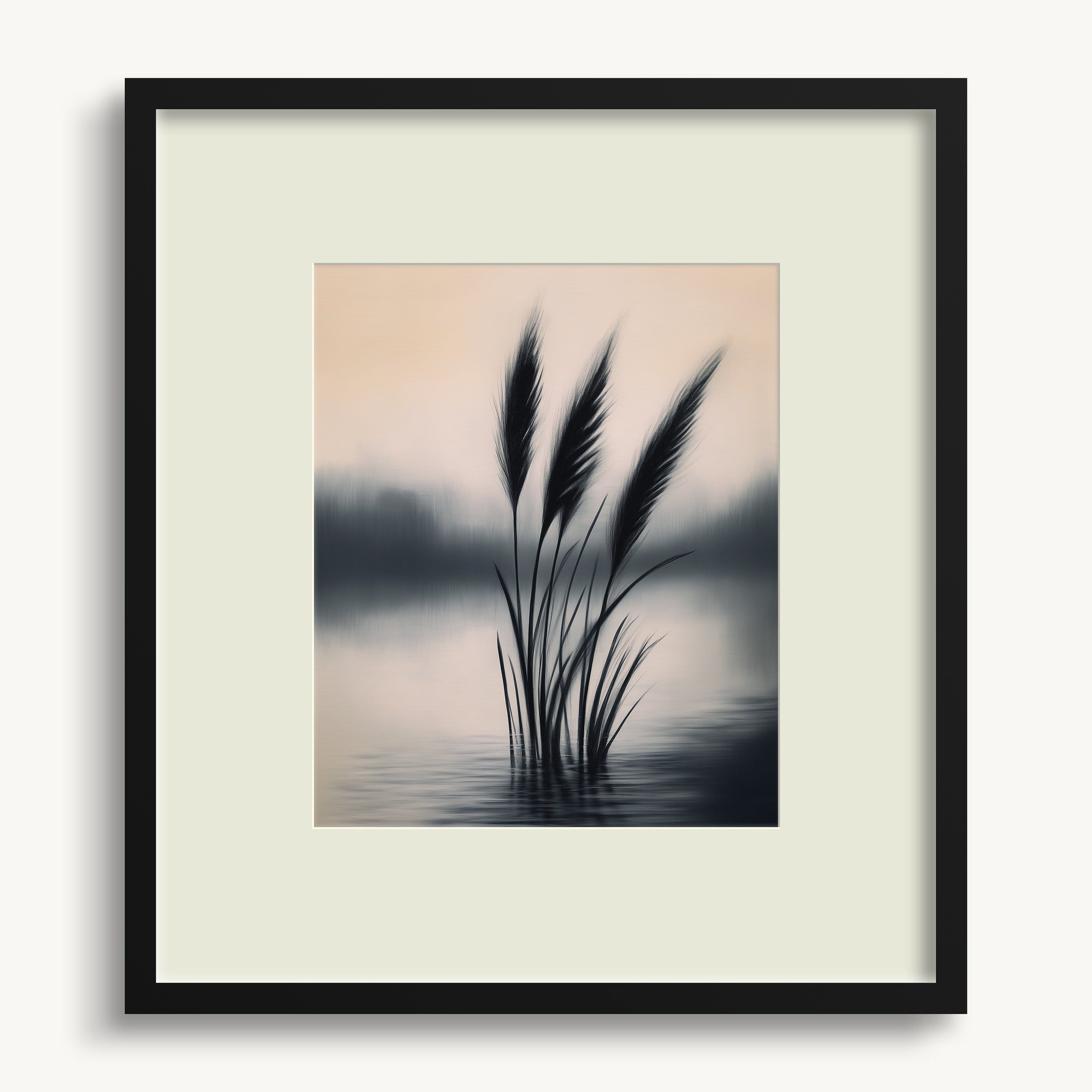 Tall Reeds in Mist WALL ART