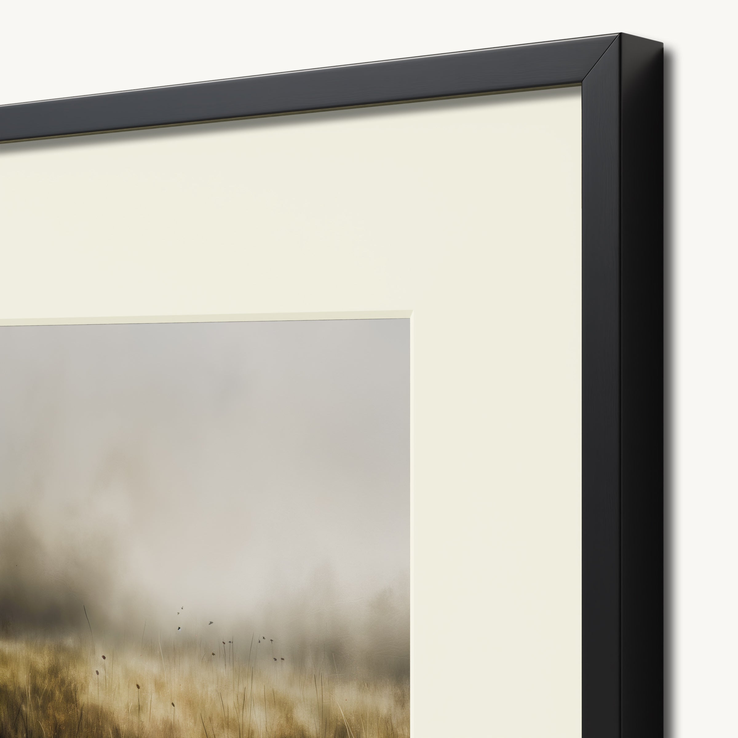 Foggy Field with Tall Grass WALL ART