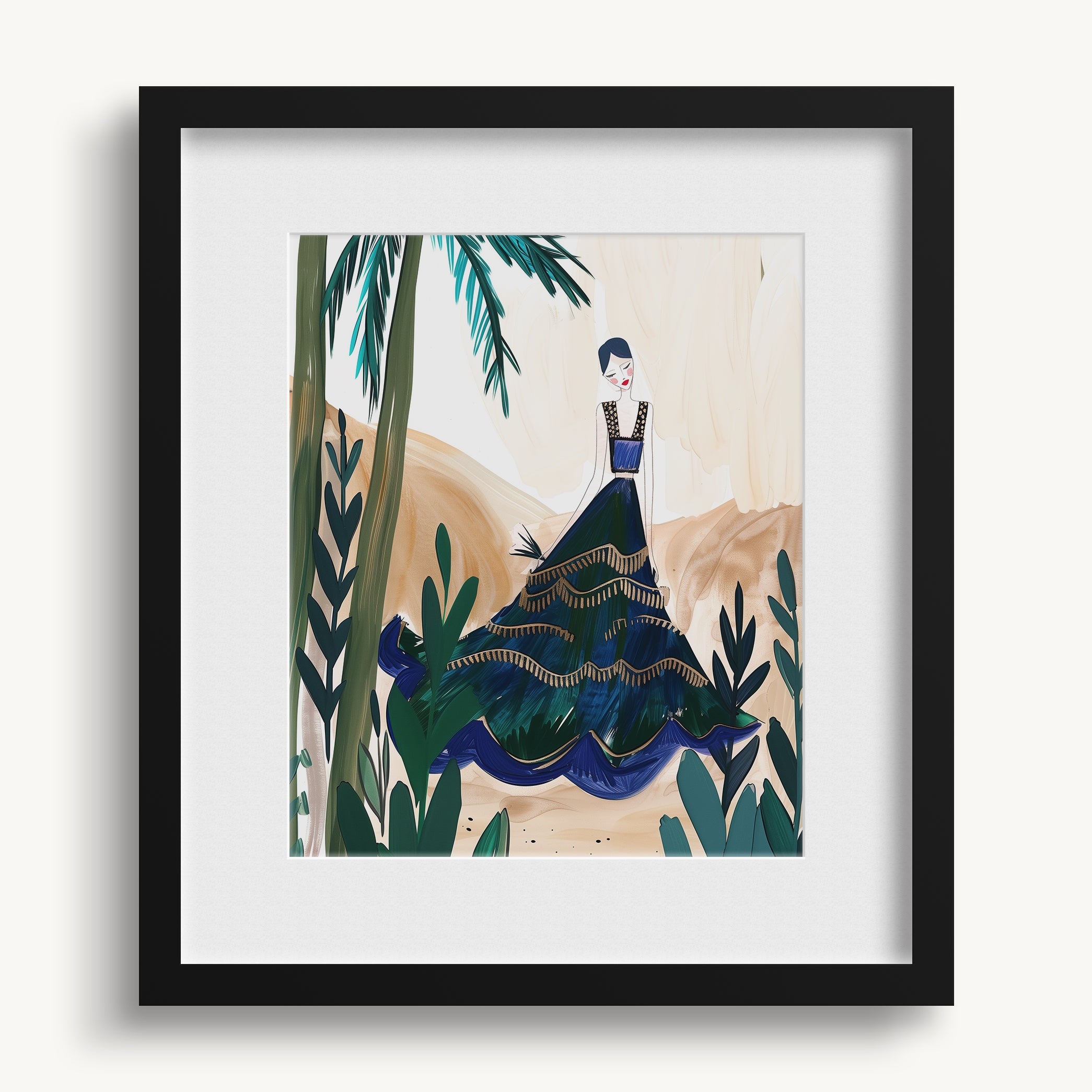 "LONG DRESS" WALL ART