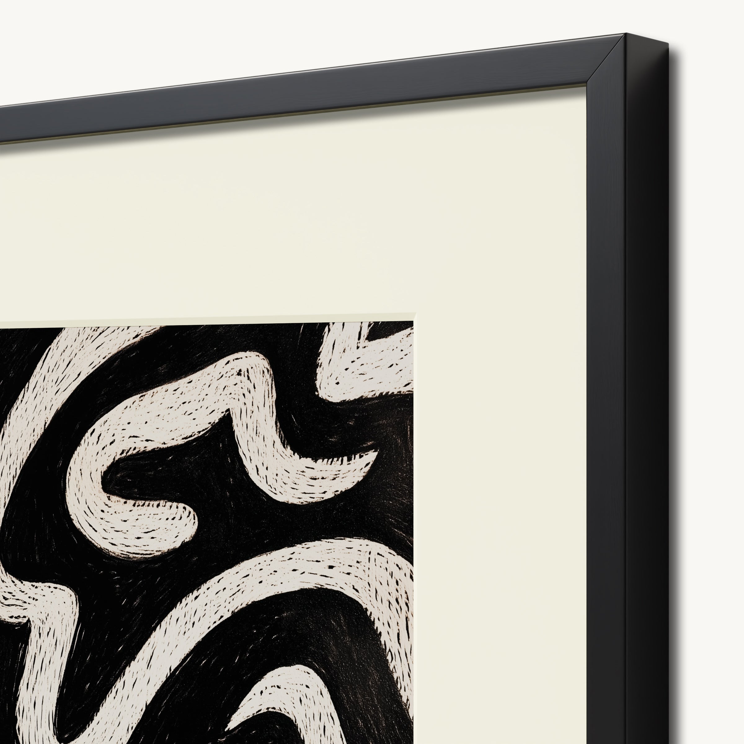 Abstract Wavy Lines WALL ART