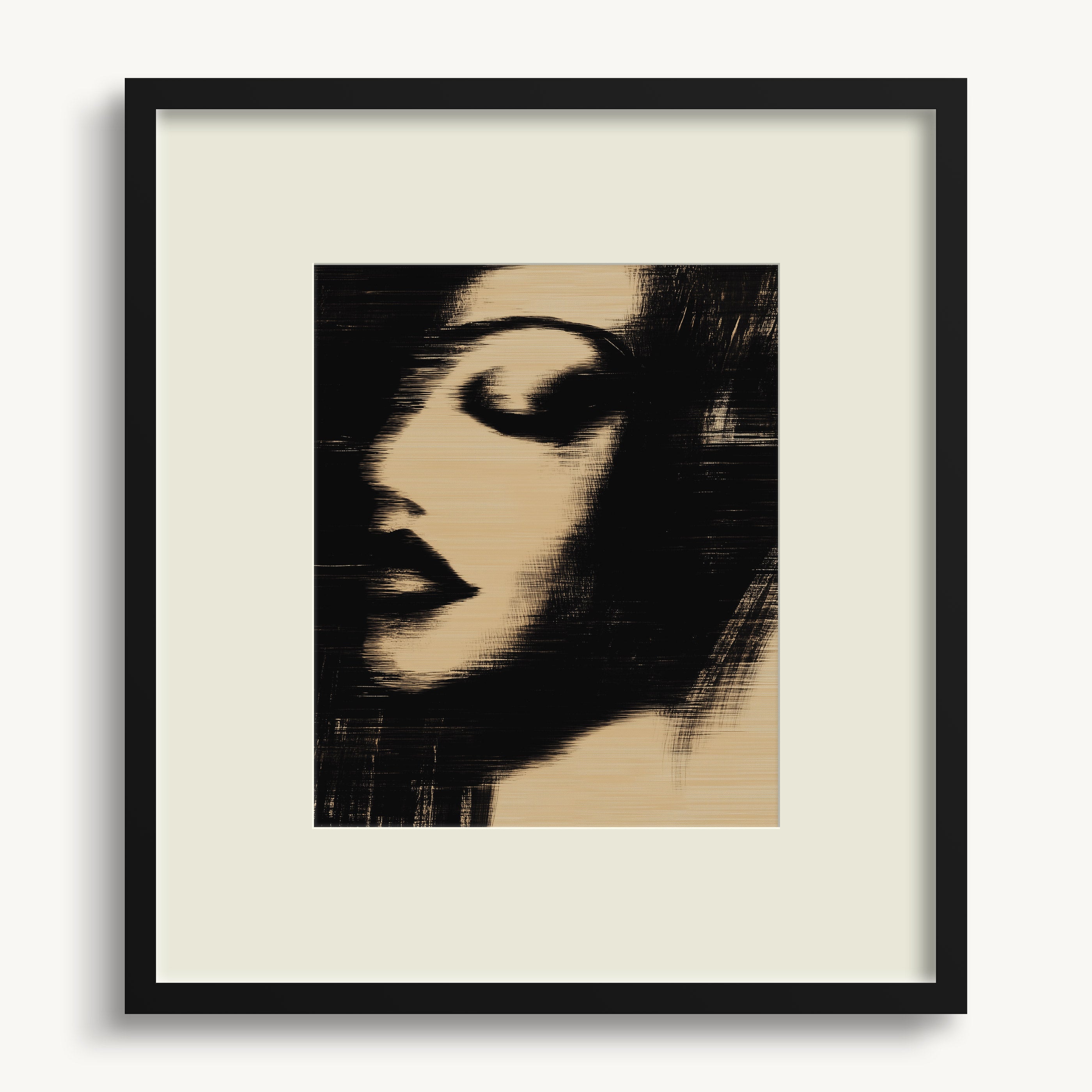 Stylized Woman's Face WALL ART