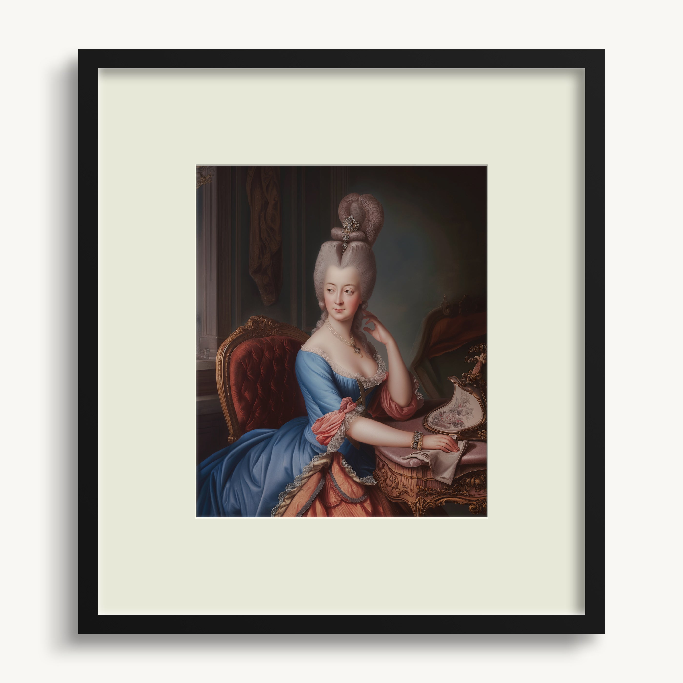 Queen in Blue Dress WALL ART