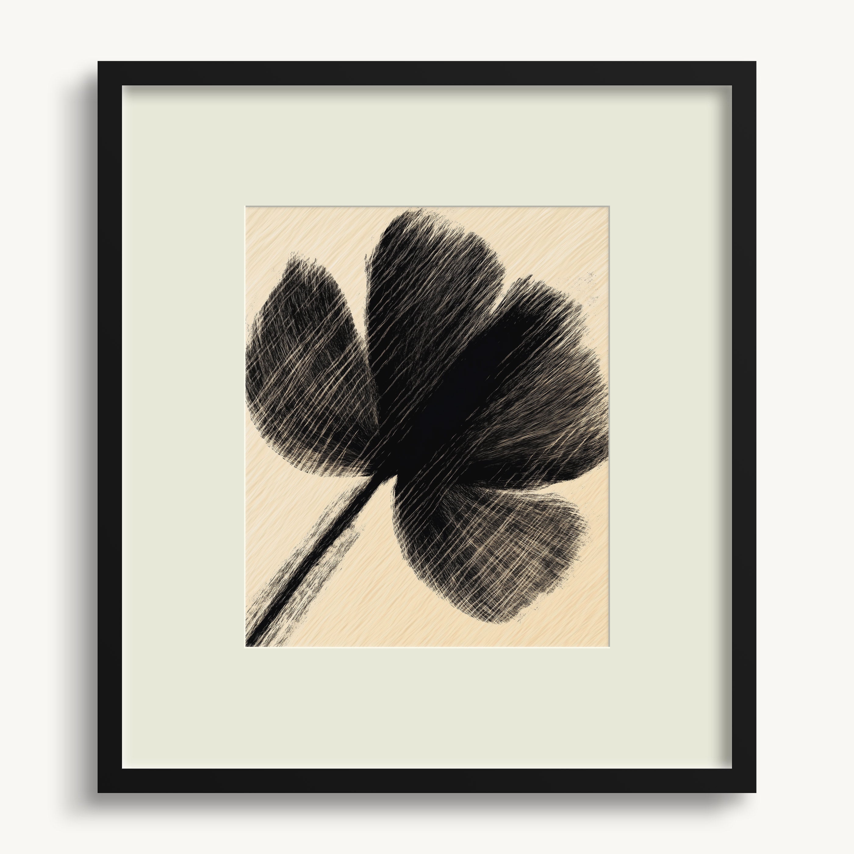 Detailed Four-Leaf Clover WALL ART