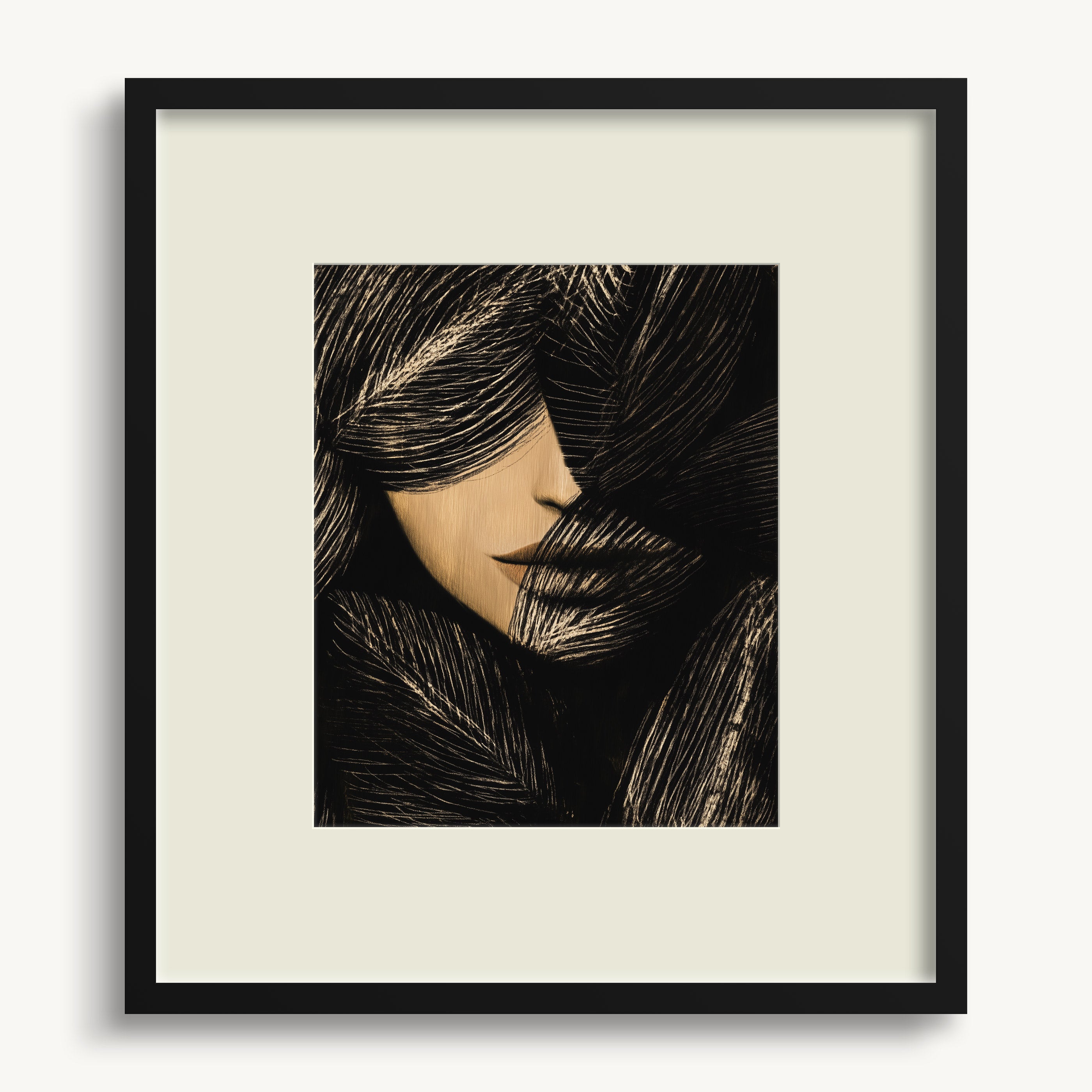 Abstract Female Portrait WALL ART