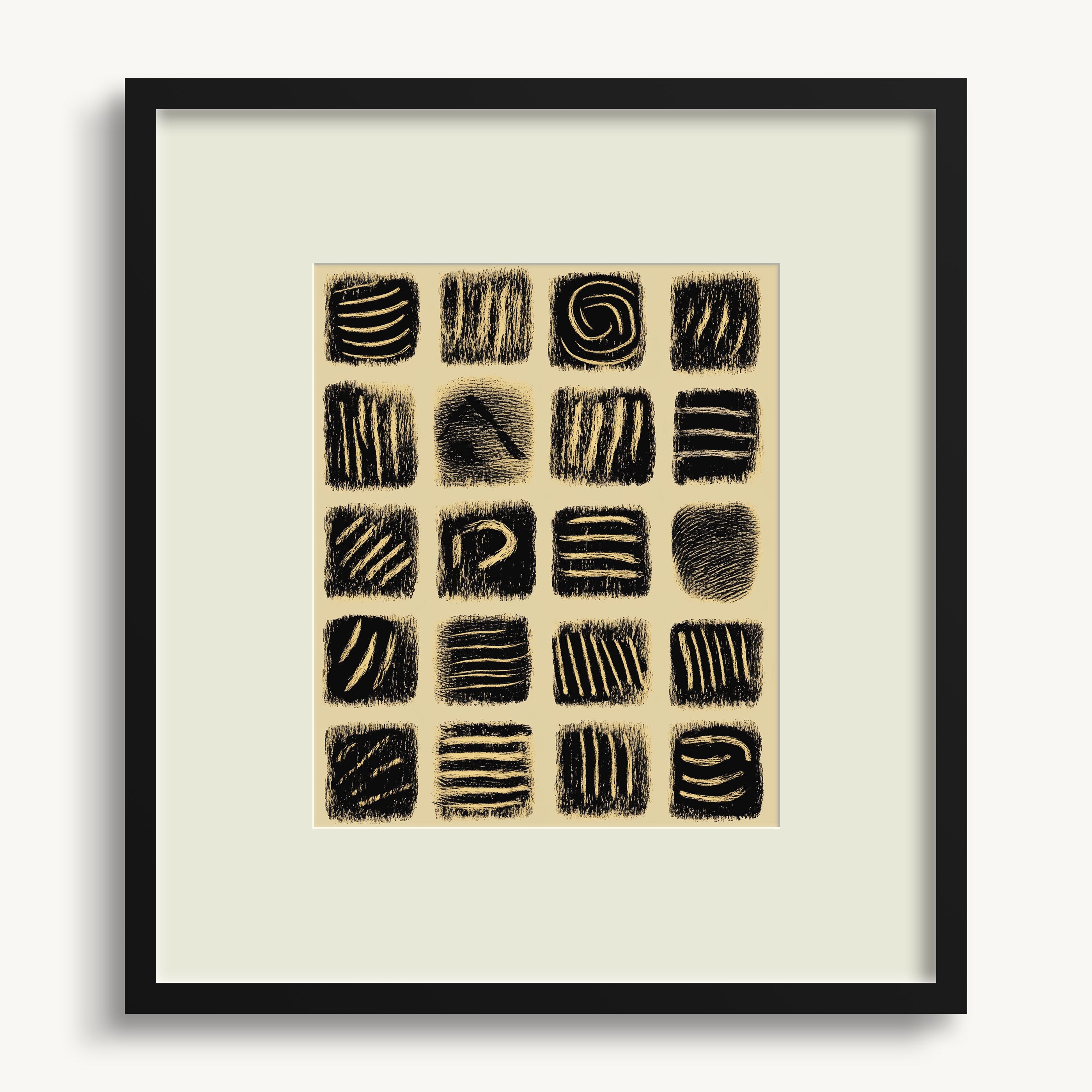 Textured Abstract Squares WALL ART