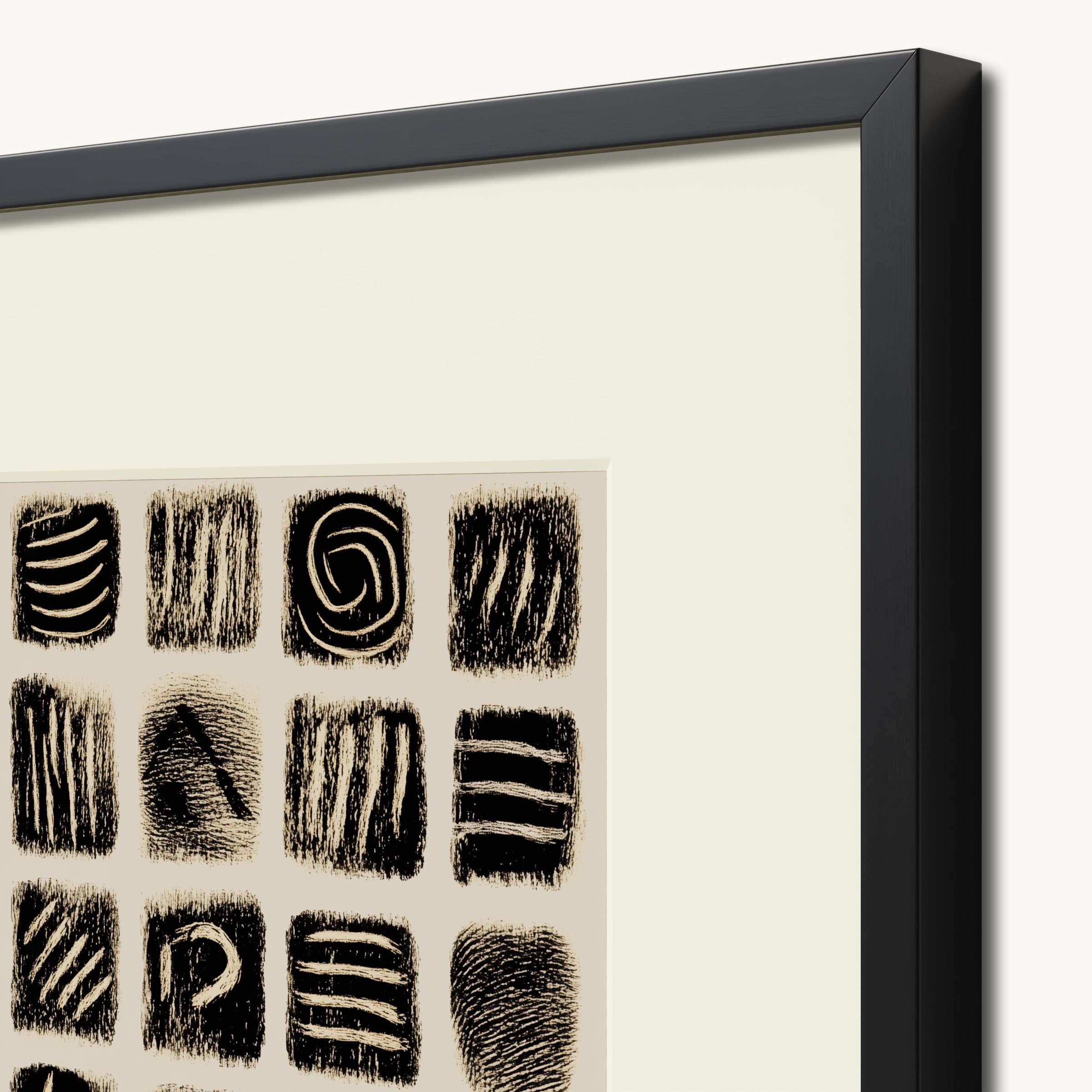 Textured Abstract Squares WALL ART