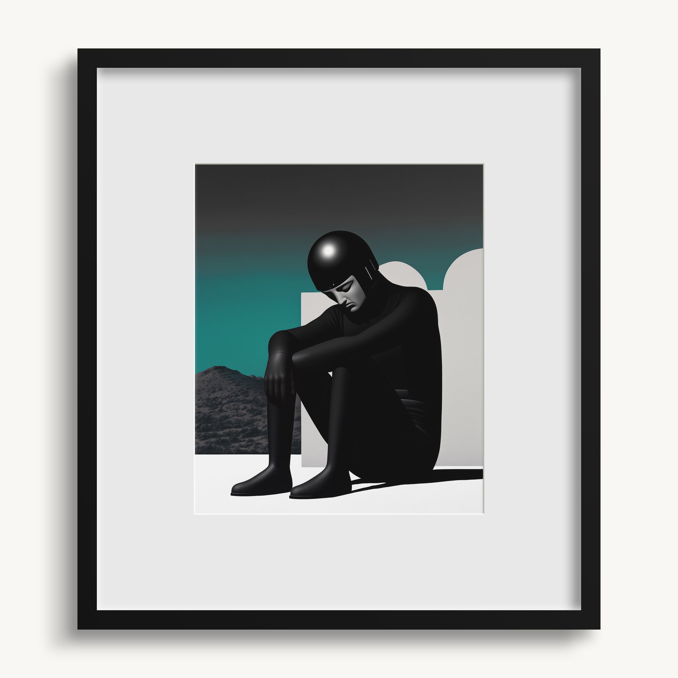 Abstract Sitting Figure WALL ART