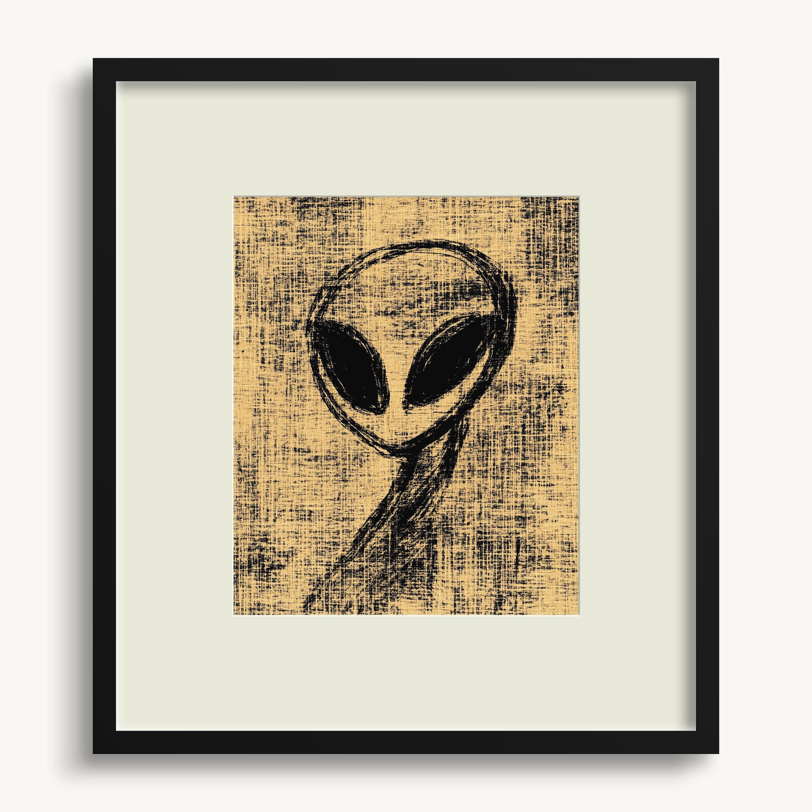 Alien Head Abstract WALL ART