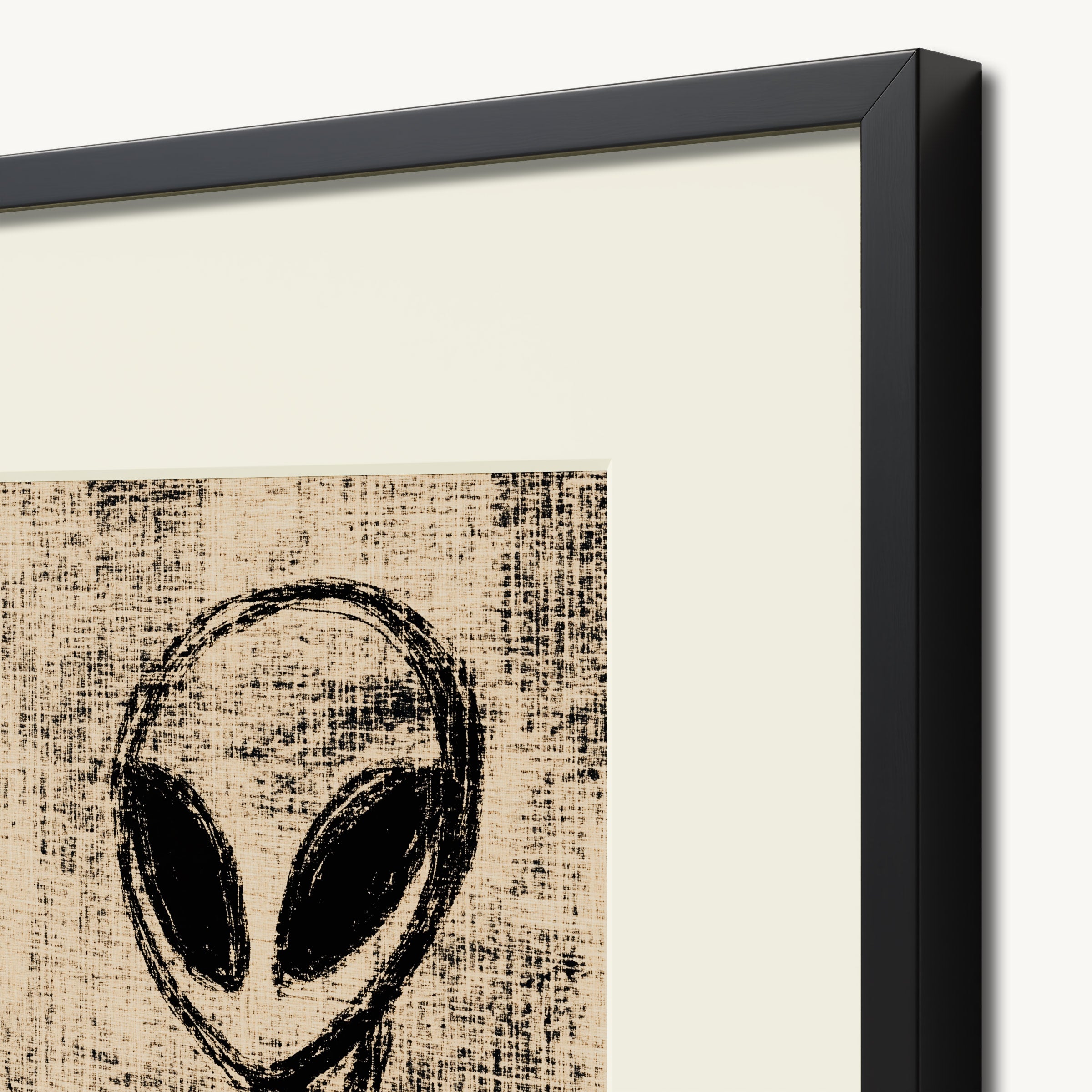 Alien Head Abstract WALL ART