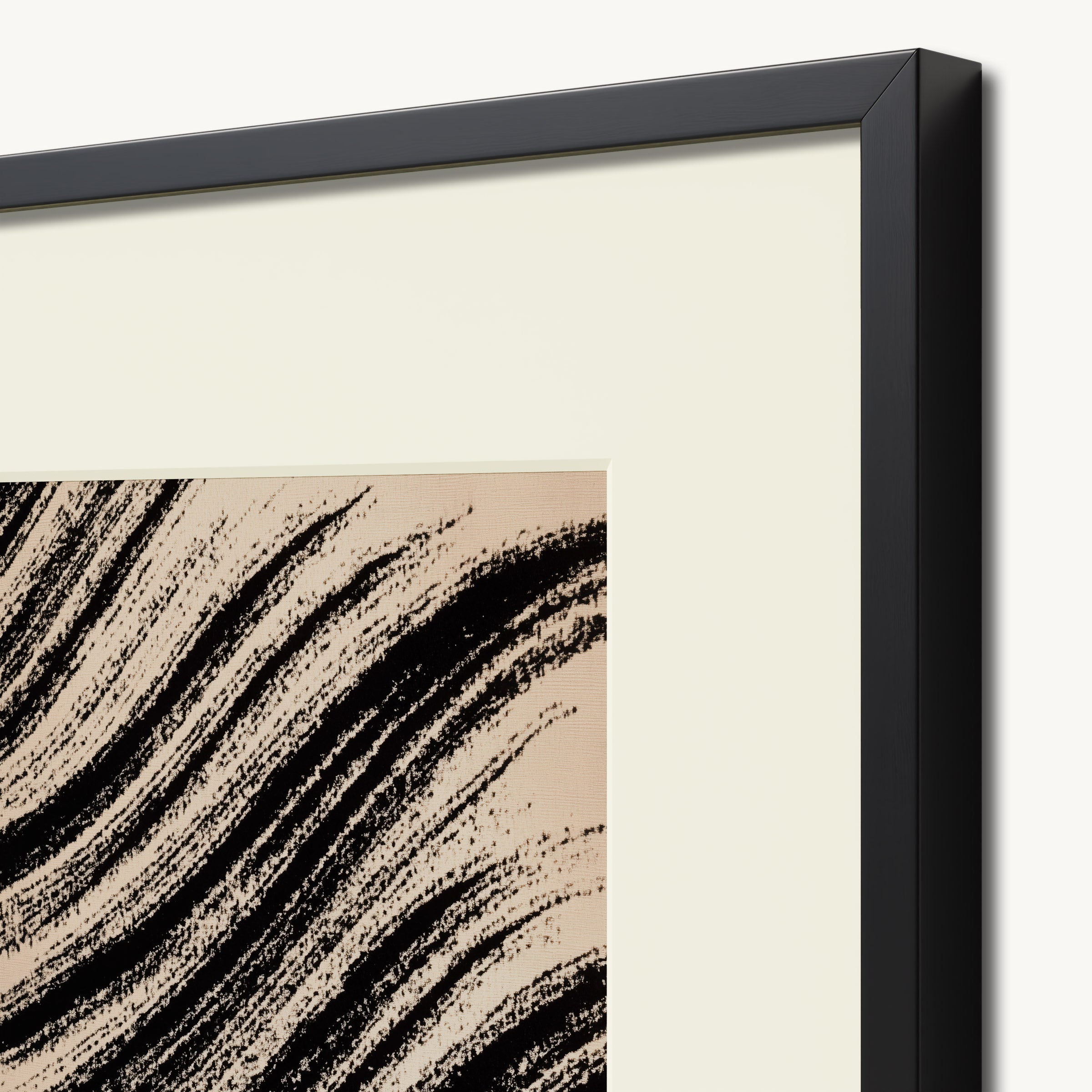 Diagonal Wavy Lines WALL ART