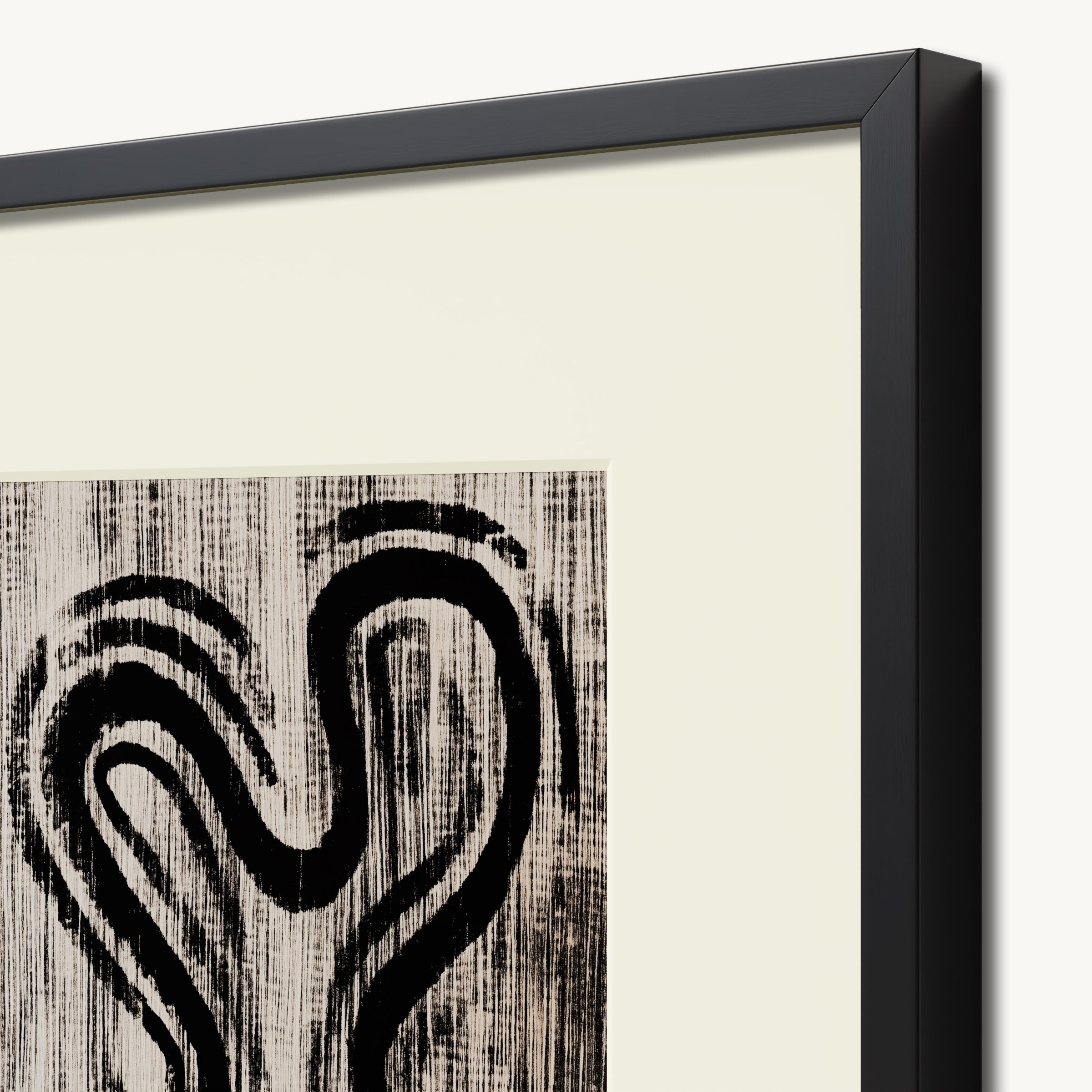 Abstract Figure with Curved Lines WALL ART