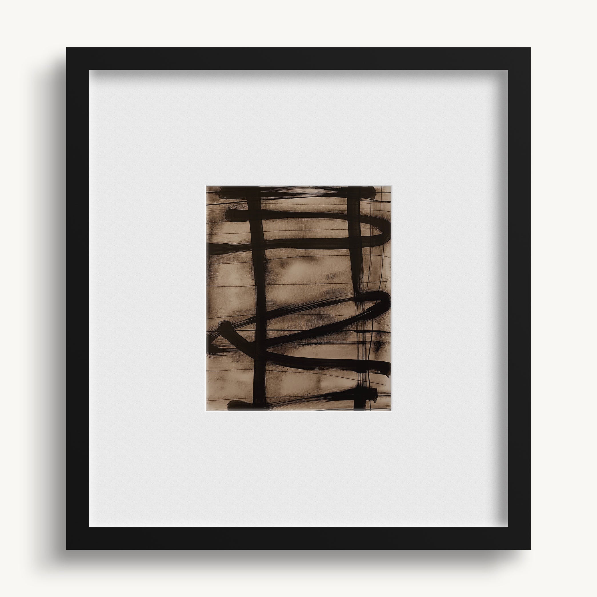 "BROWN LINES" WALL ART