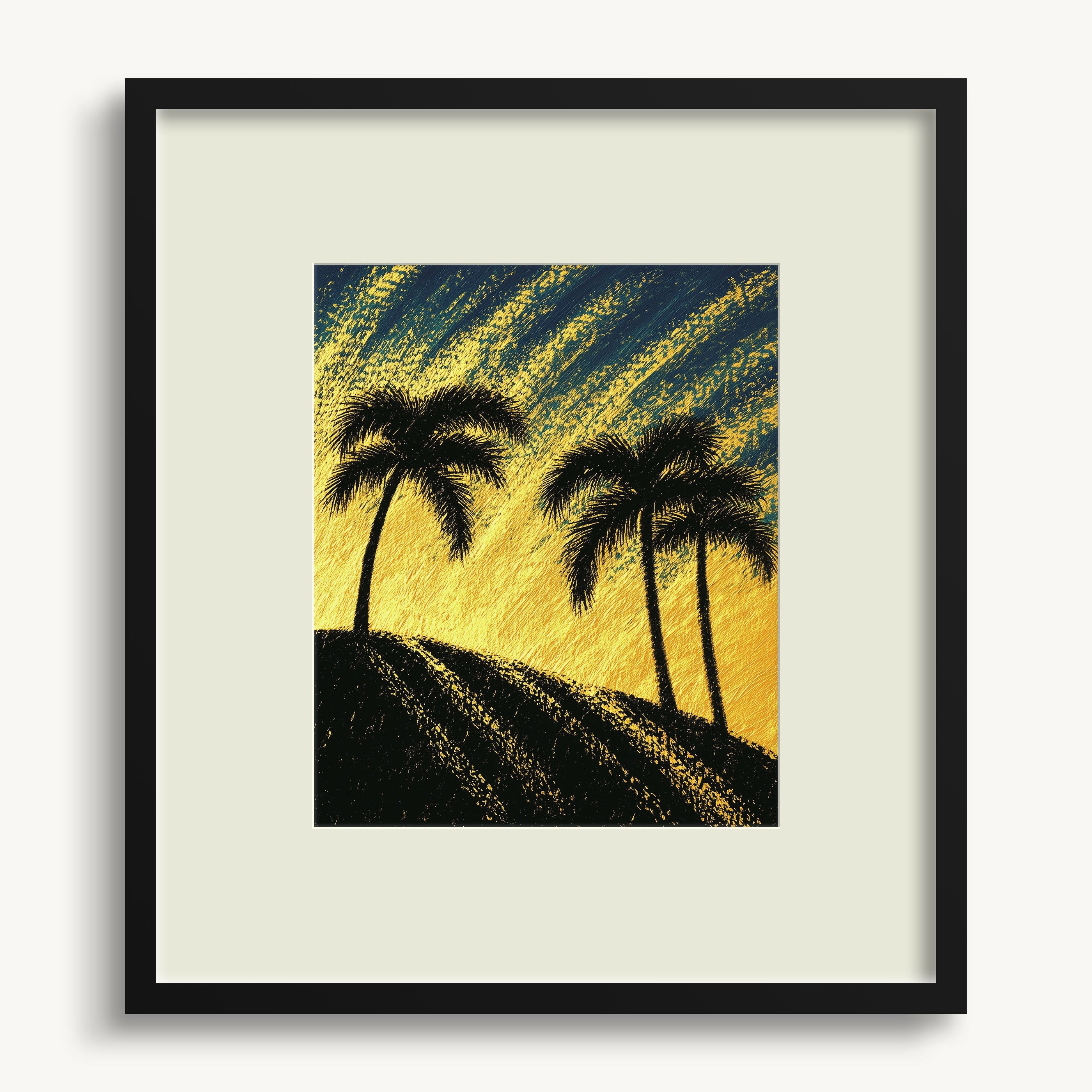 Palm Trees on Hill WALL ART