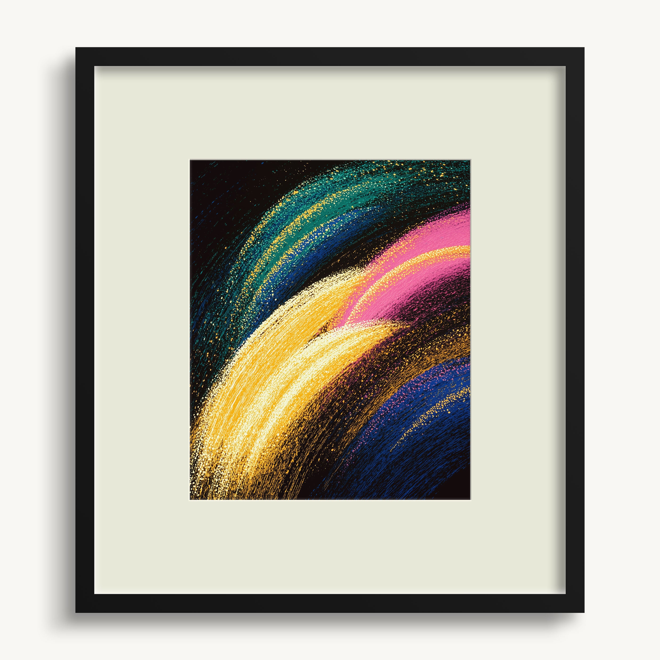 Vibrant Abstract Curves WALL ART