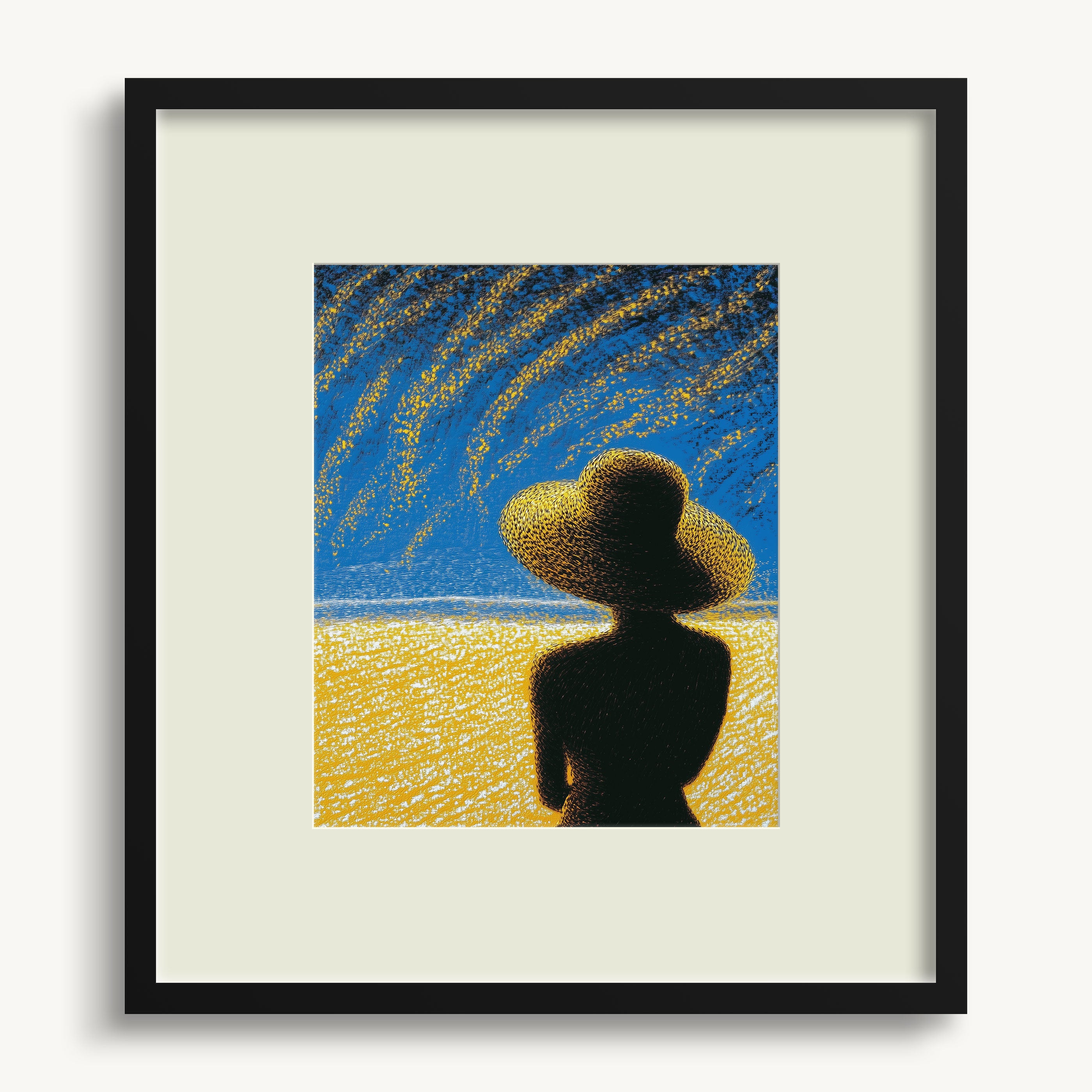 Lady on Beach WALL ART