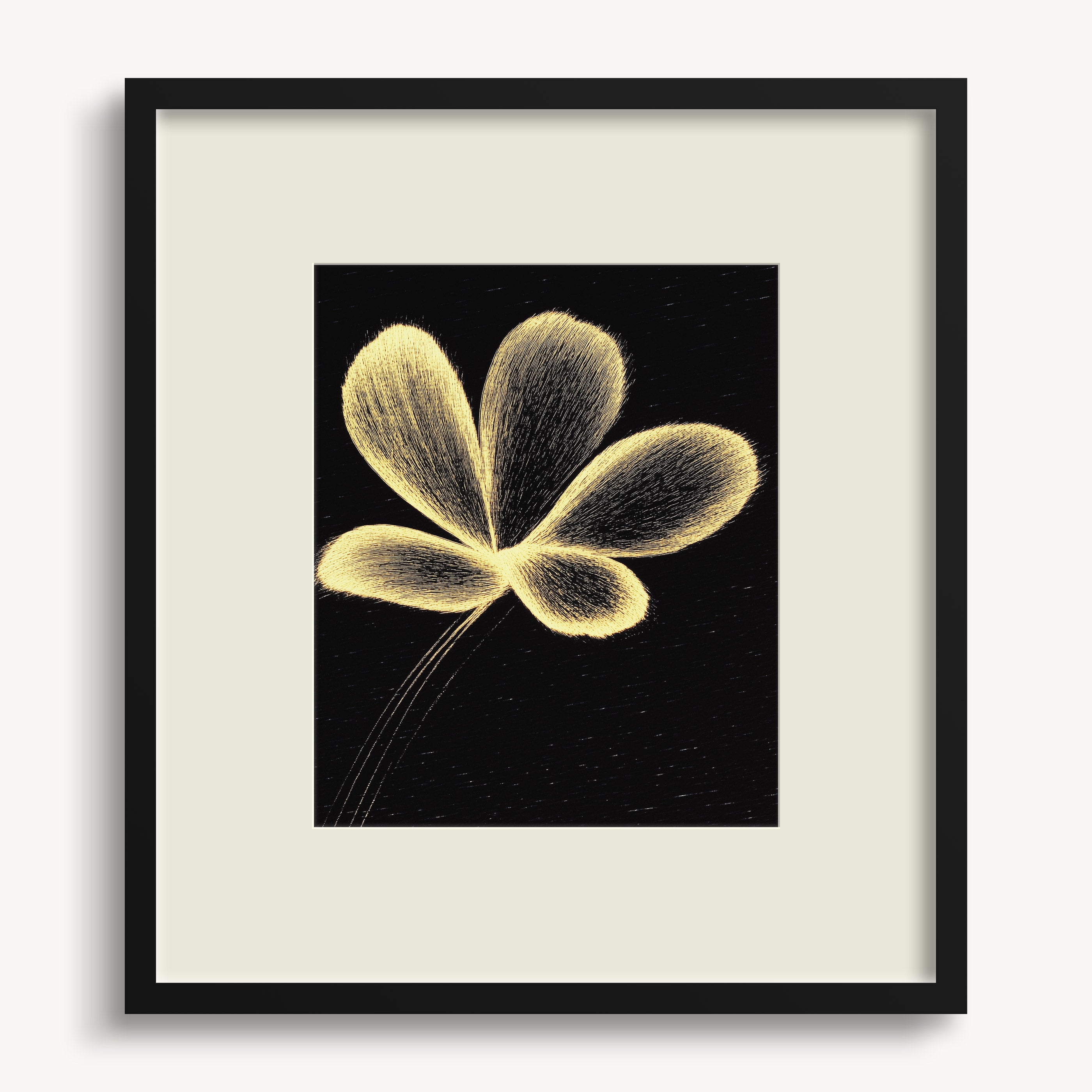 Yellow Abstract Flower WALL ART