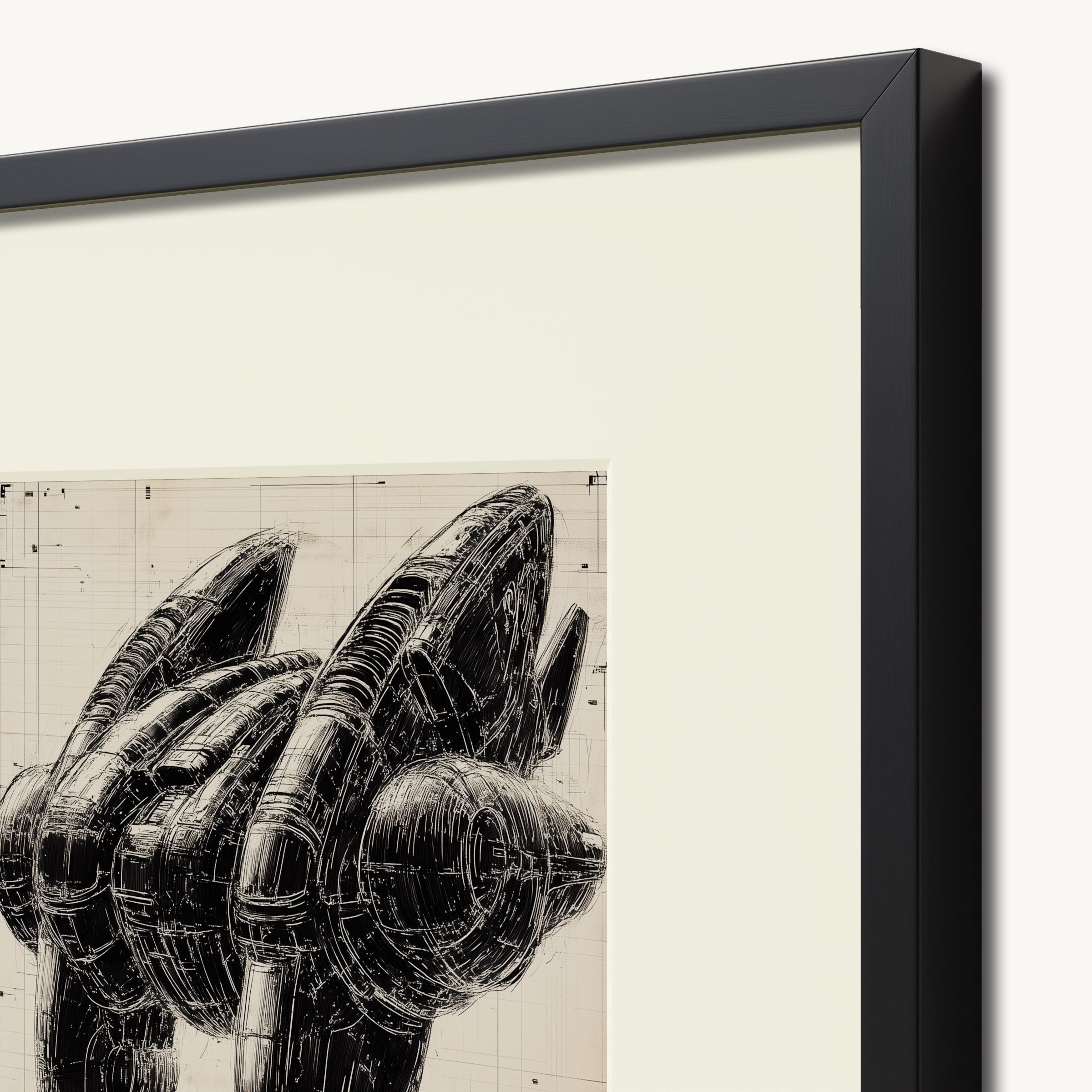 Sleek Futuristic Vehicle WALL ART