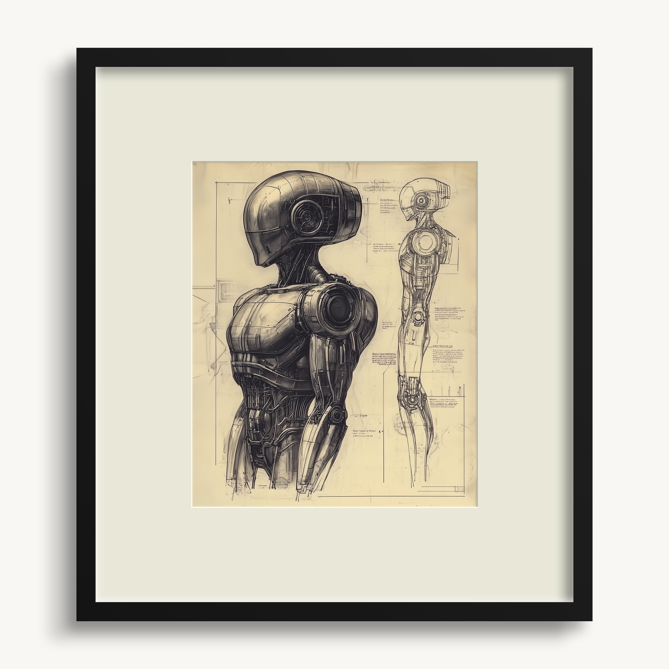 Humanoid Robot Design WALL ART