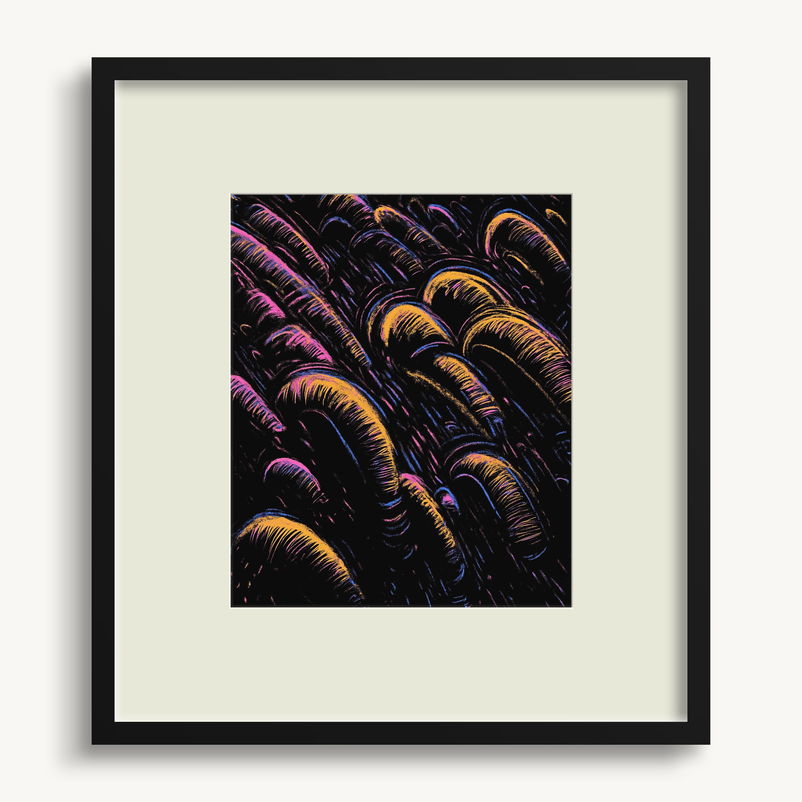 Feather-Like Curves WALL ART