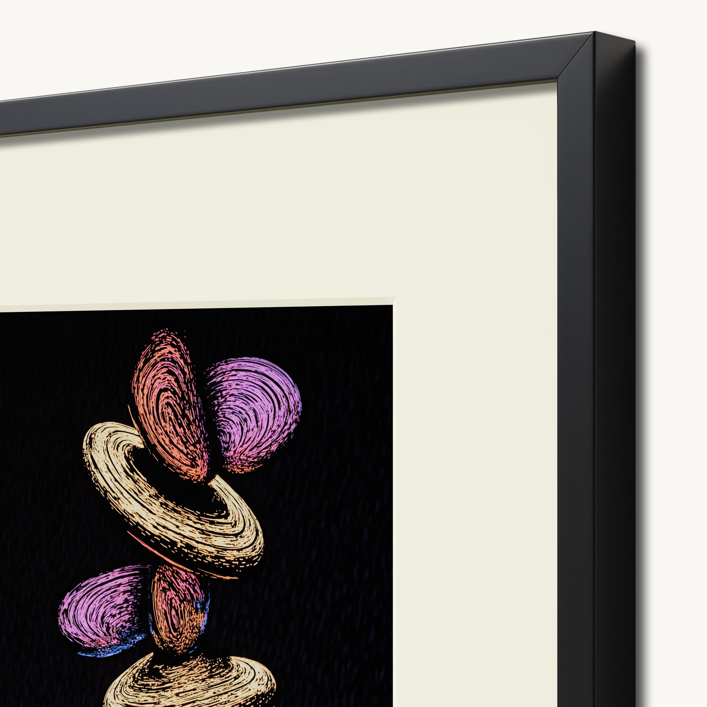 Colorful Intertwined Shapes WALL ART