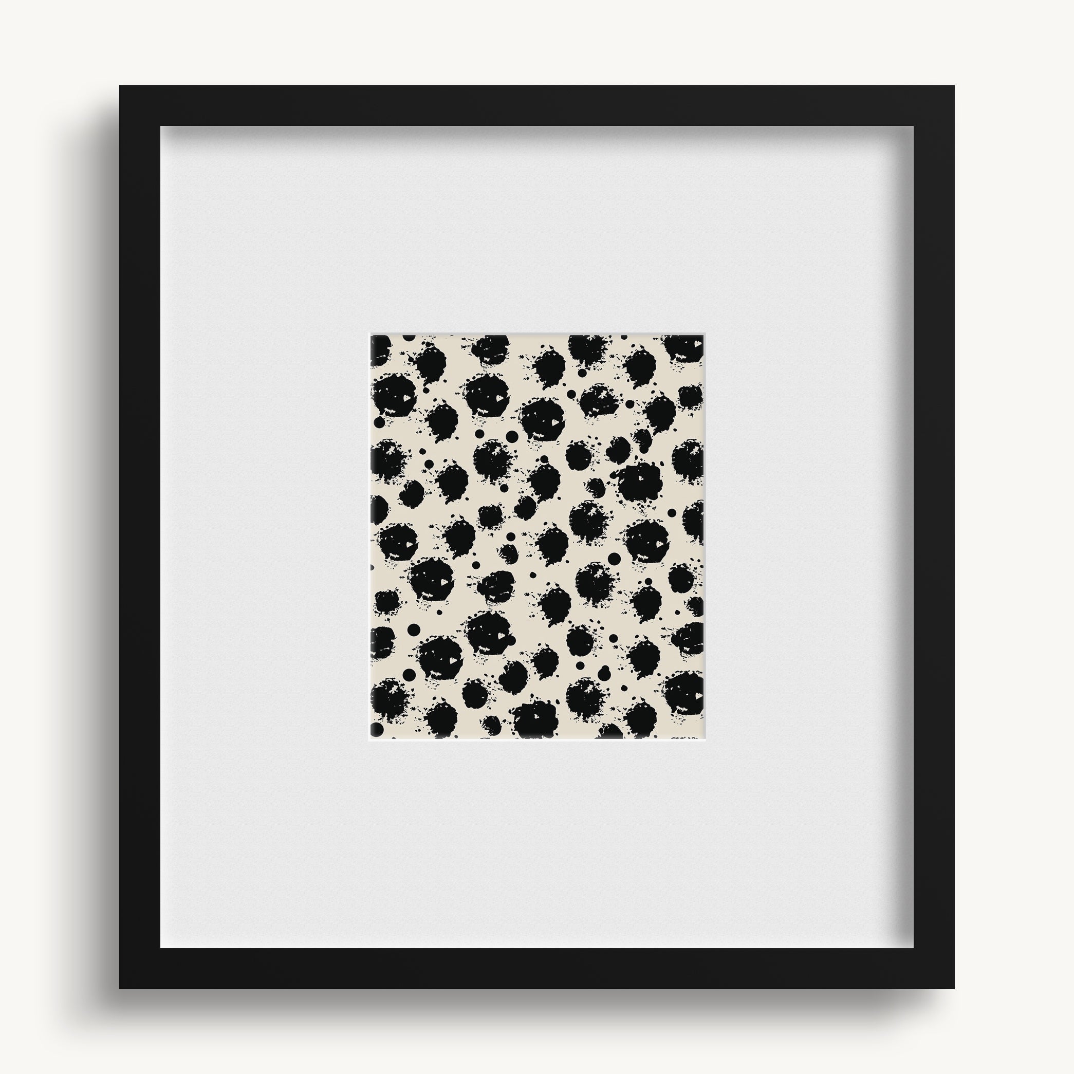 "BLACK DOTS" WALL ART