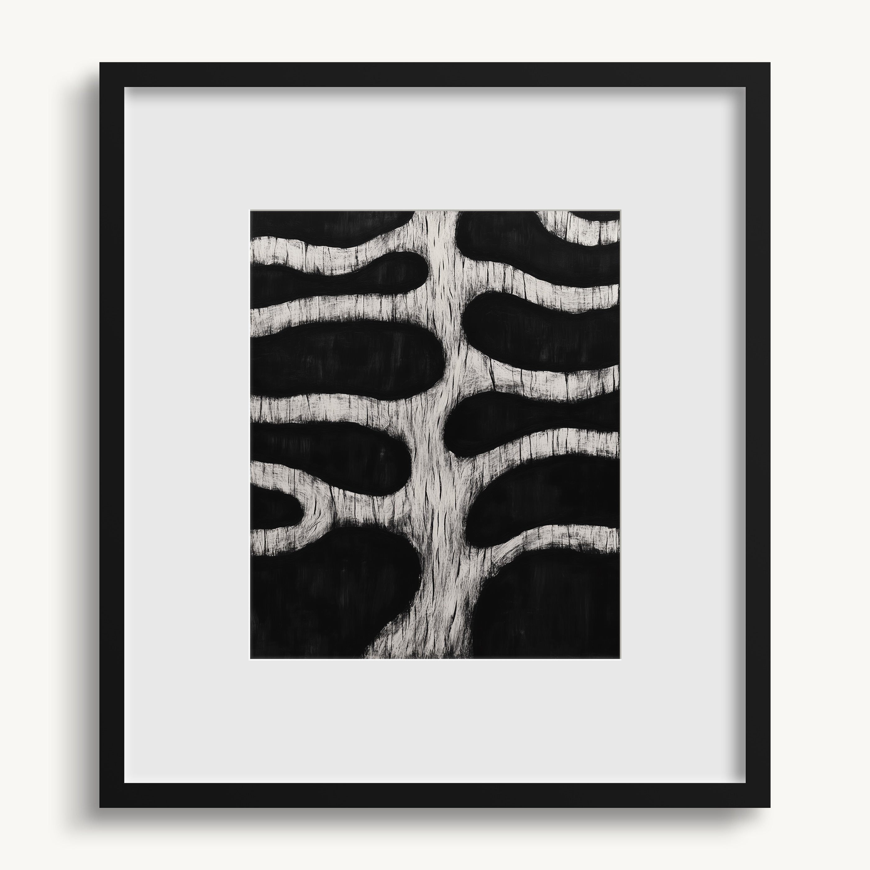 Wavy Organic Pattern WALL ART