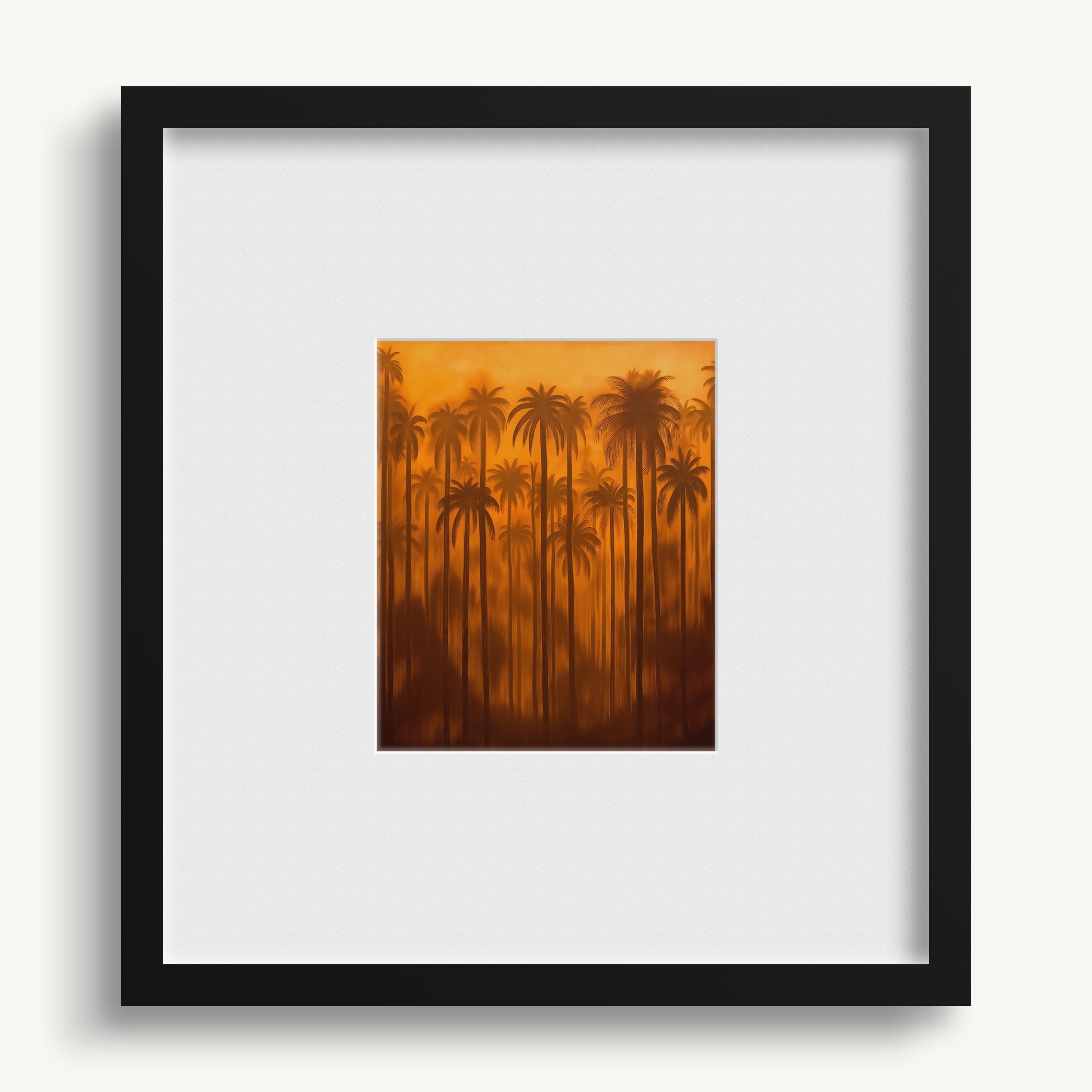 "RED PALMS" WALL ART