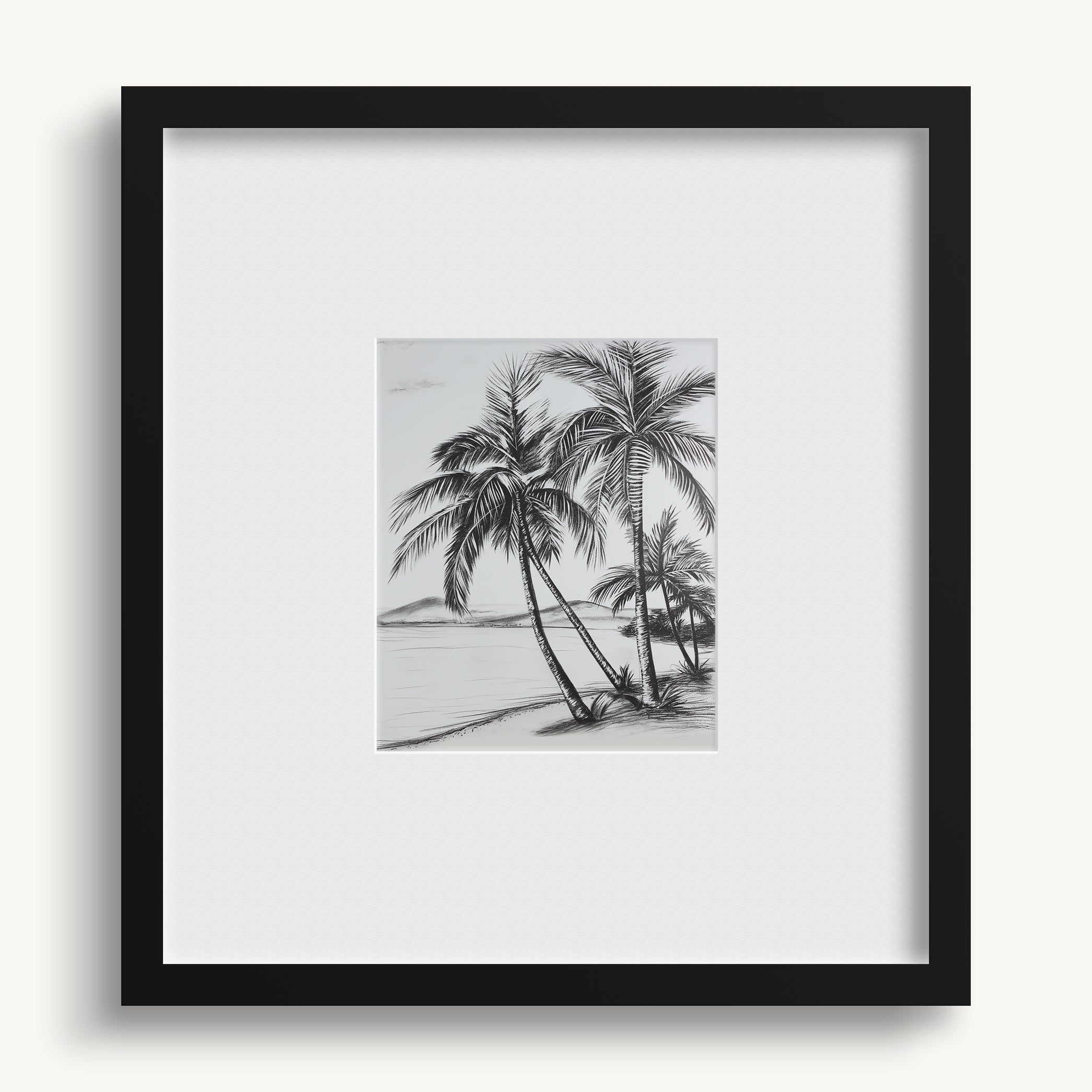 "BEACH & PALMS" WALL ART