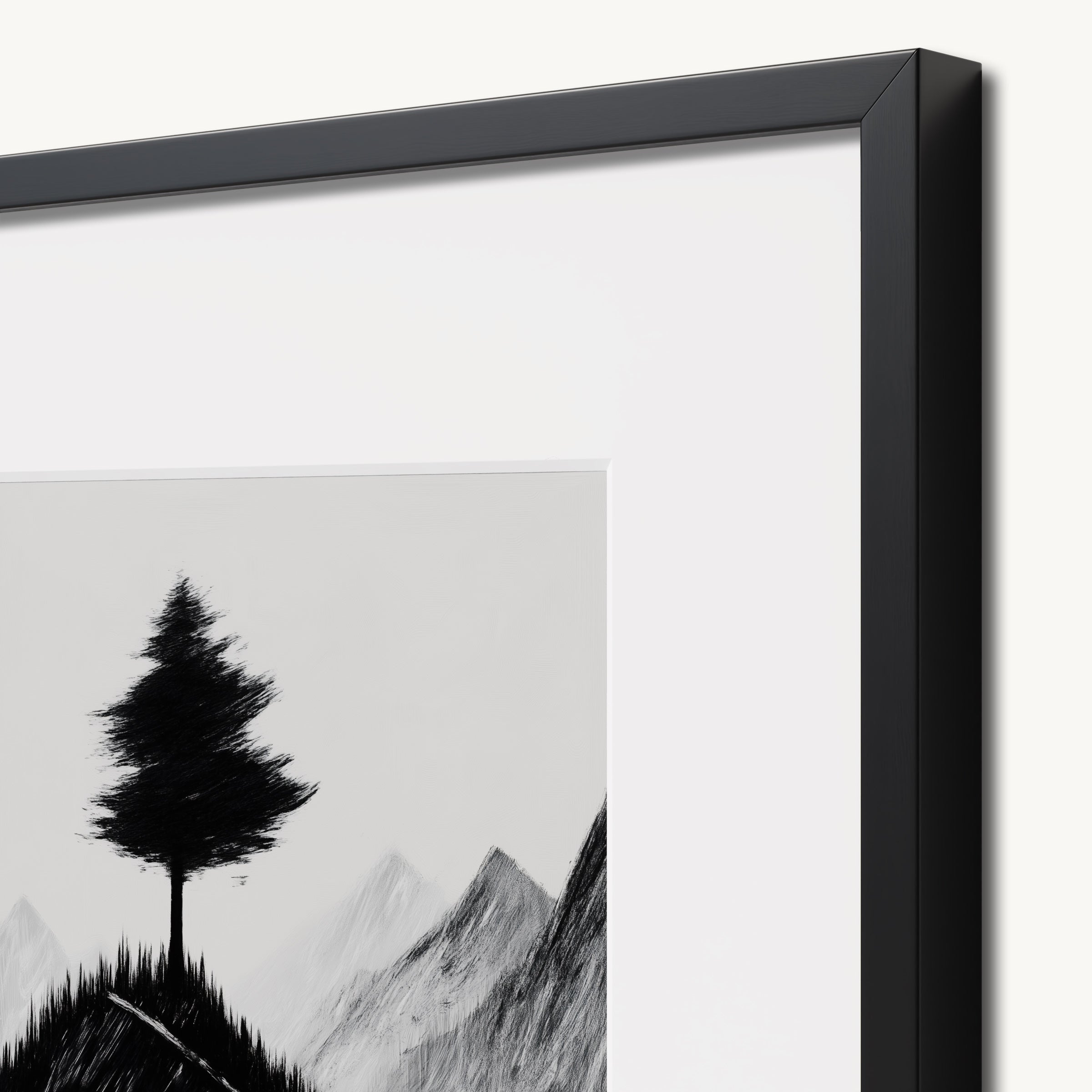 Solitary Tree on Hill WALL ART