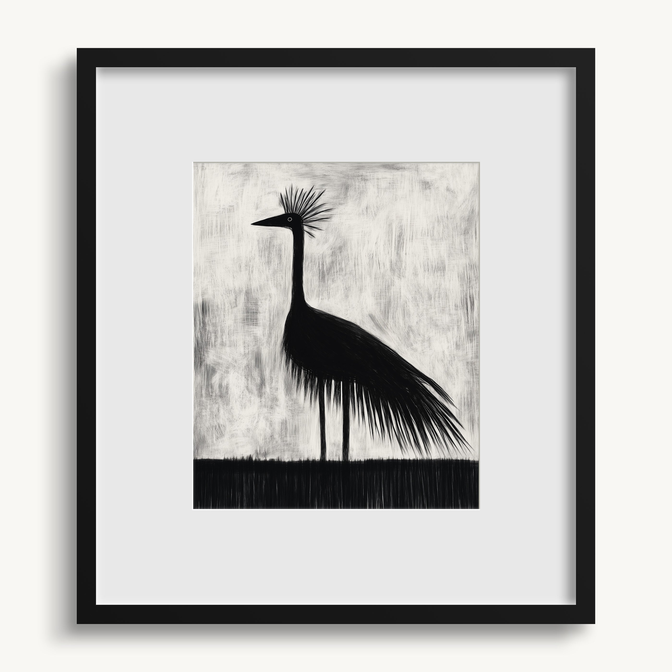 Crowned Bird WALL ART