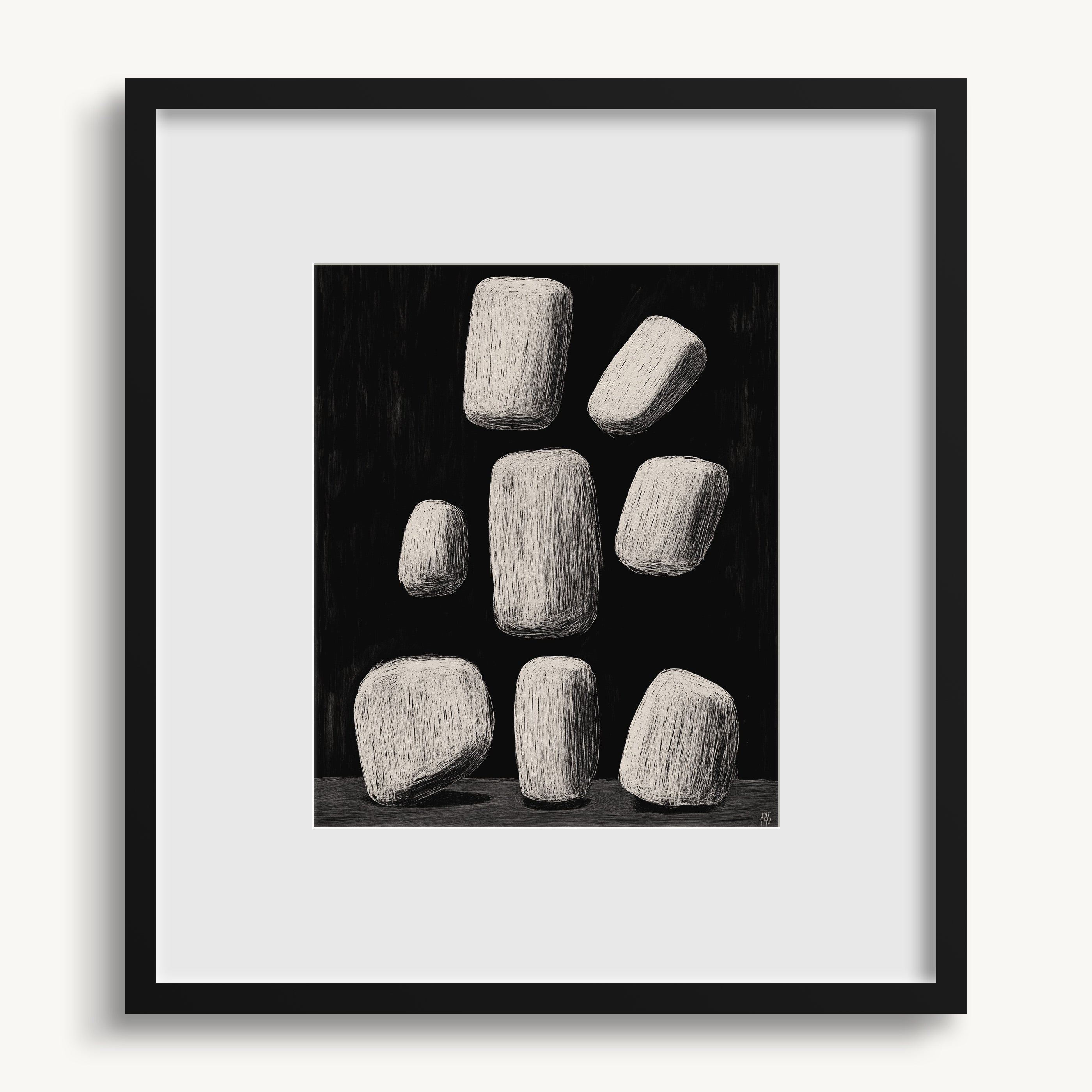 Cylindrical Shapes WALL ART