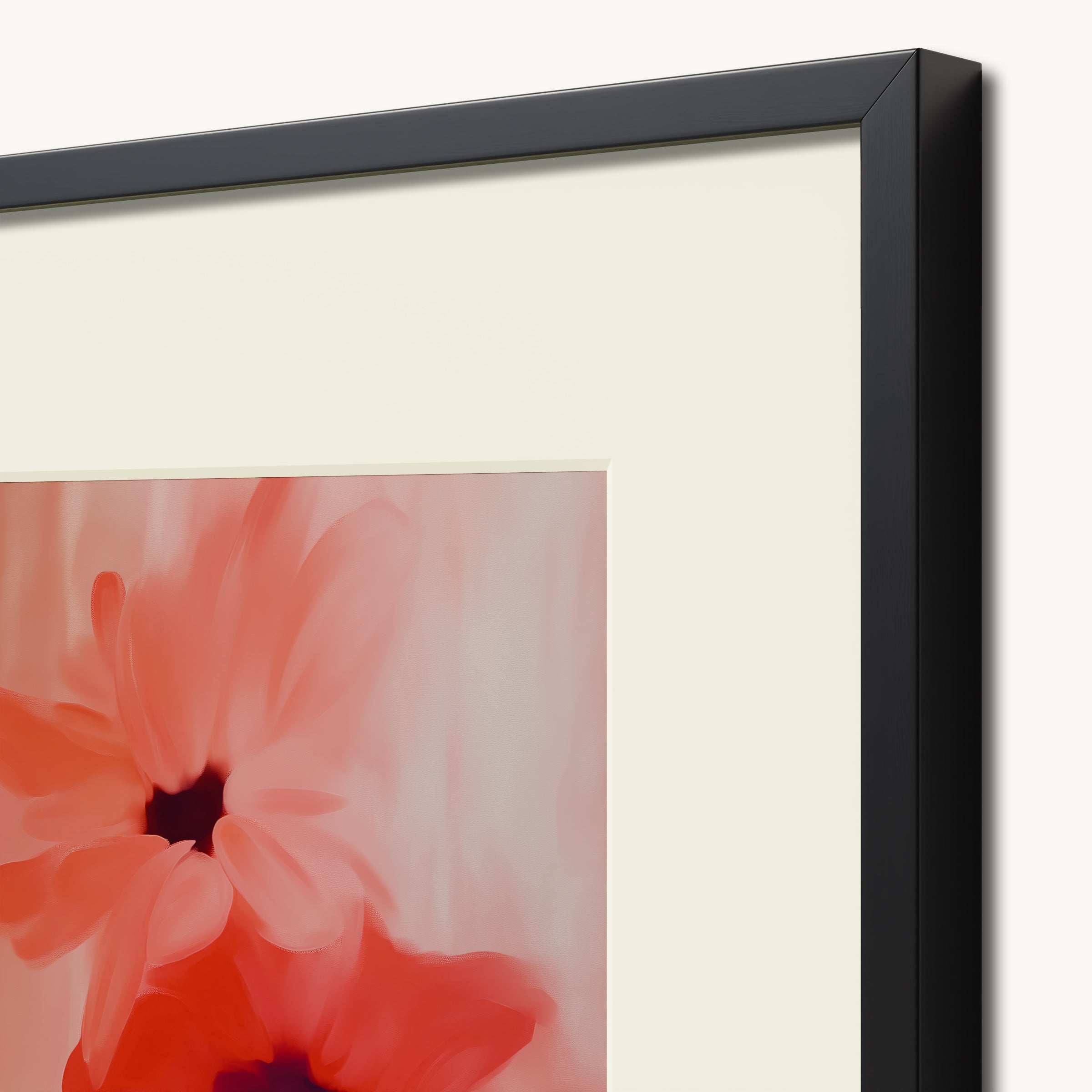 Dreamy Red Flowers WALL ART