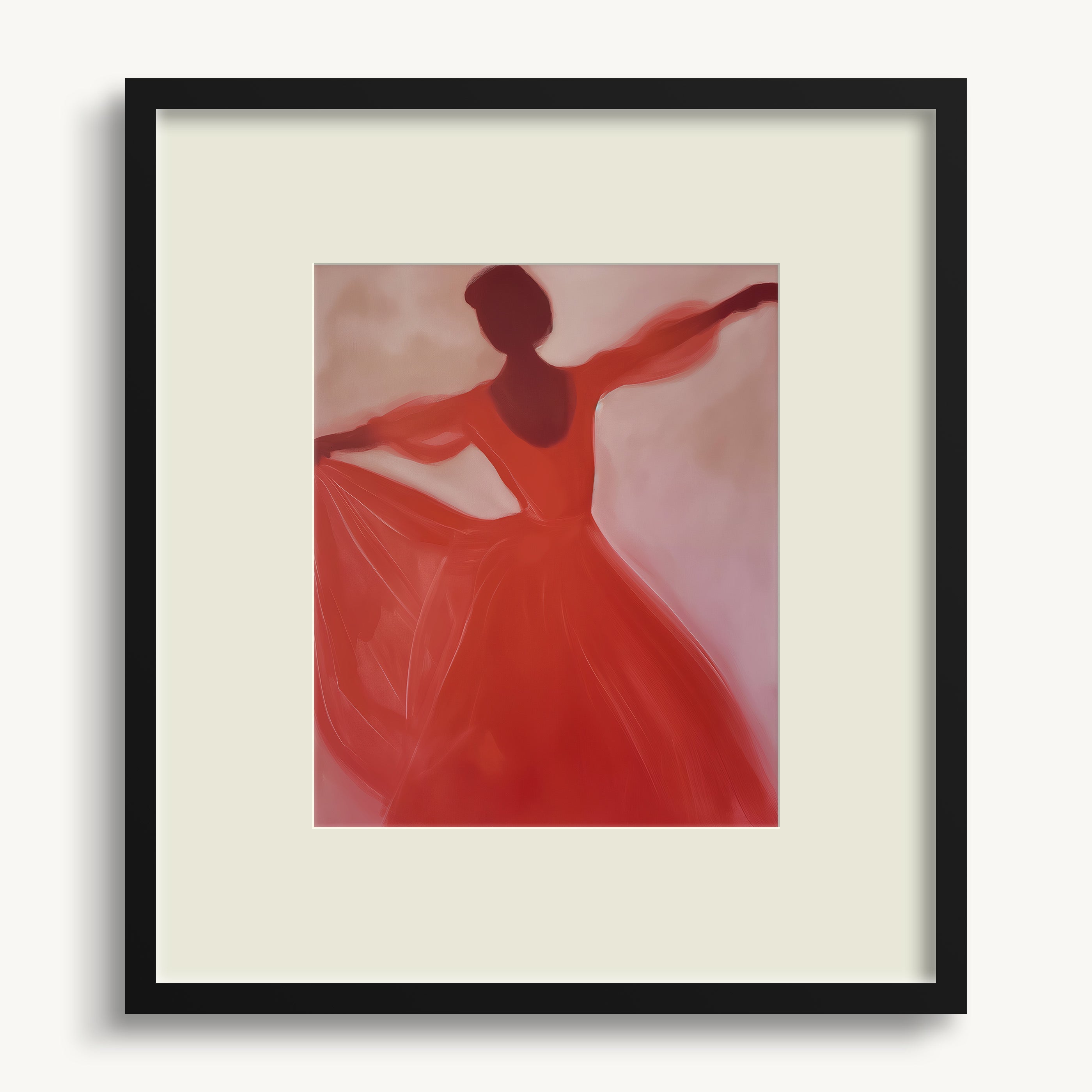 Dancer in Red Dress WALL ART