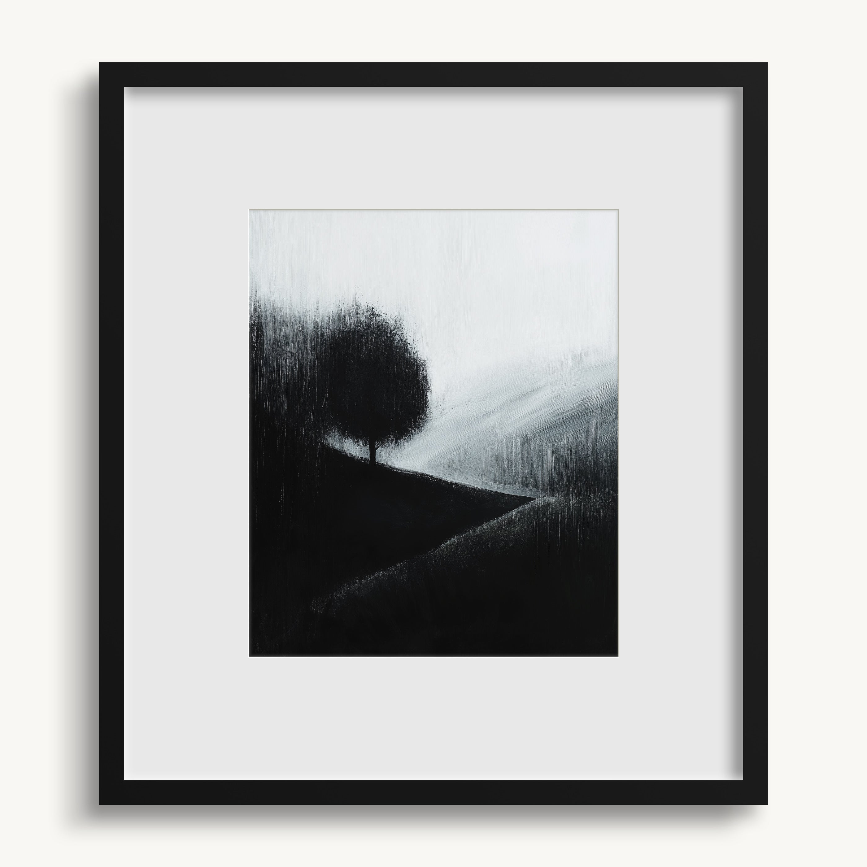 Solitary Tree on Hill WALL ART