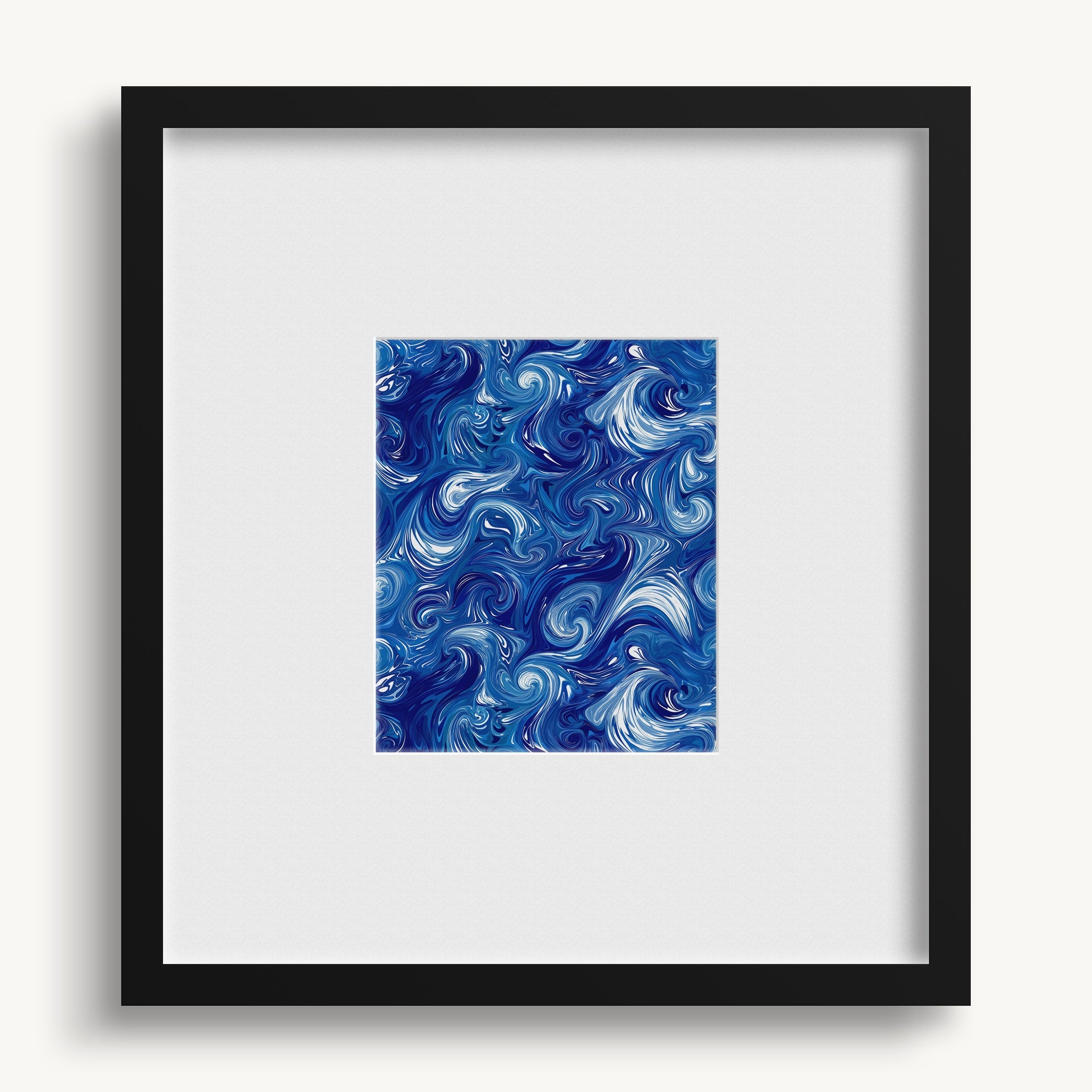 "BLUE SHAPES" WALL ART