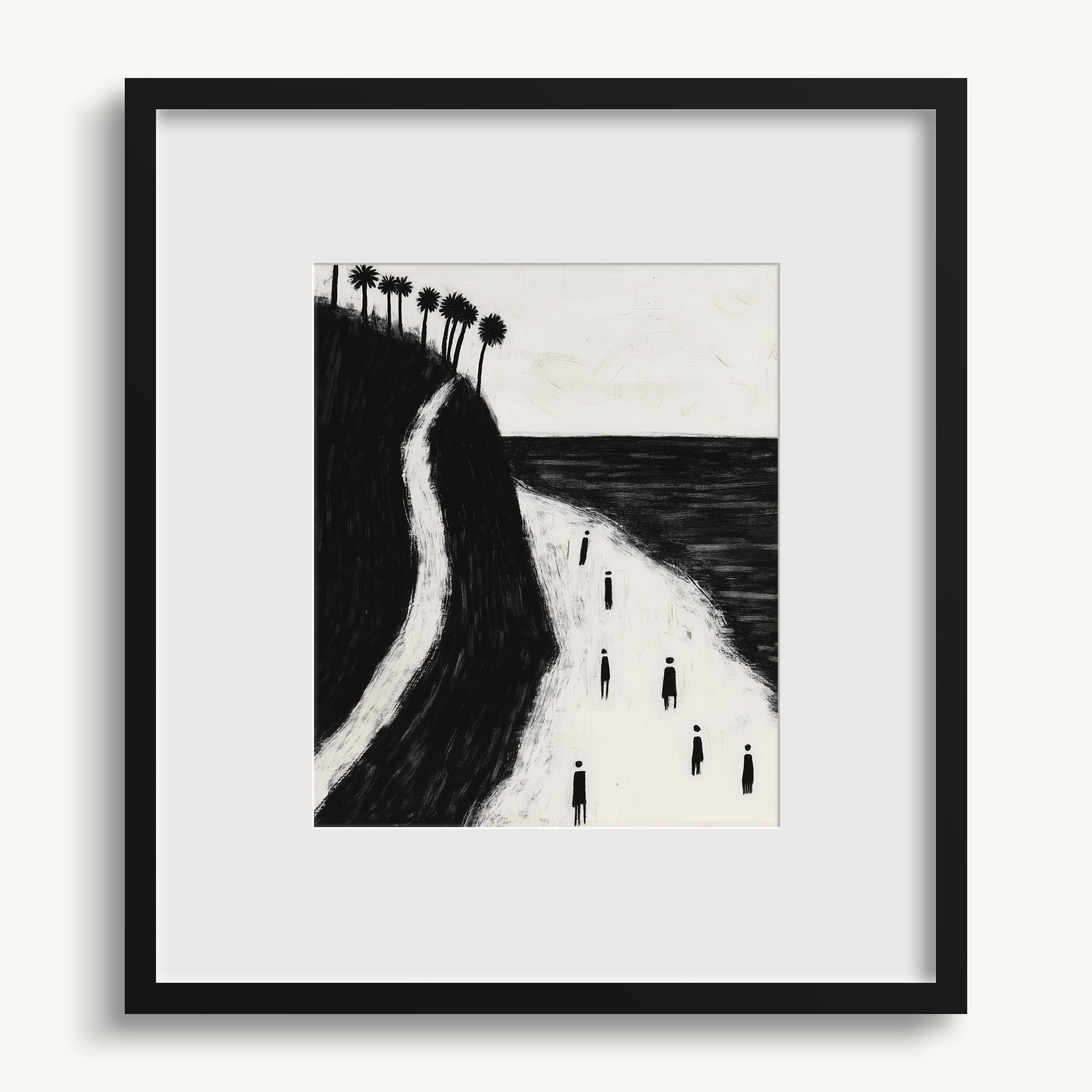 Coastal Path with Palm Trees WALL ART