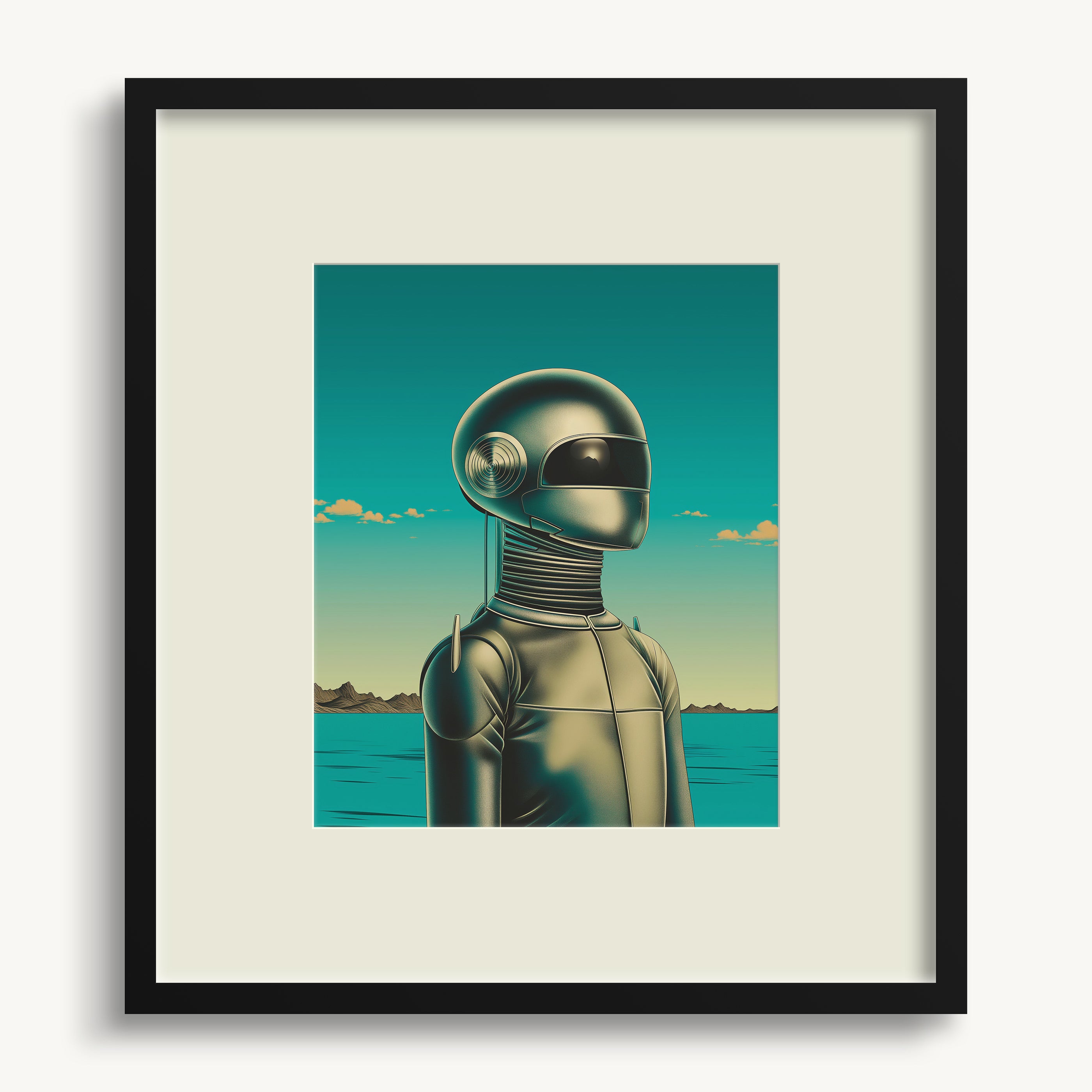 Robot by Water WALL ART